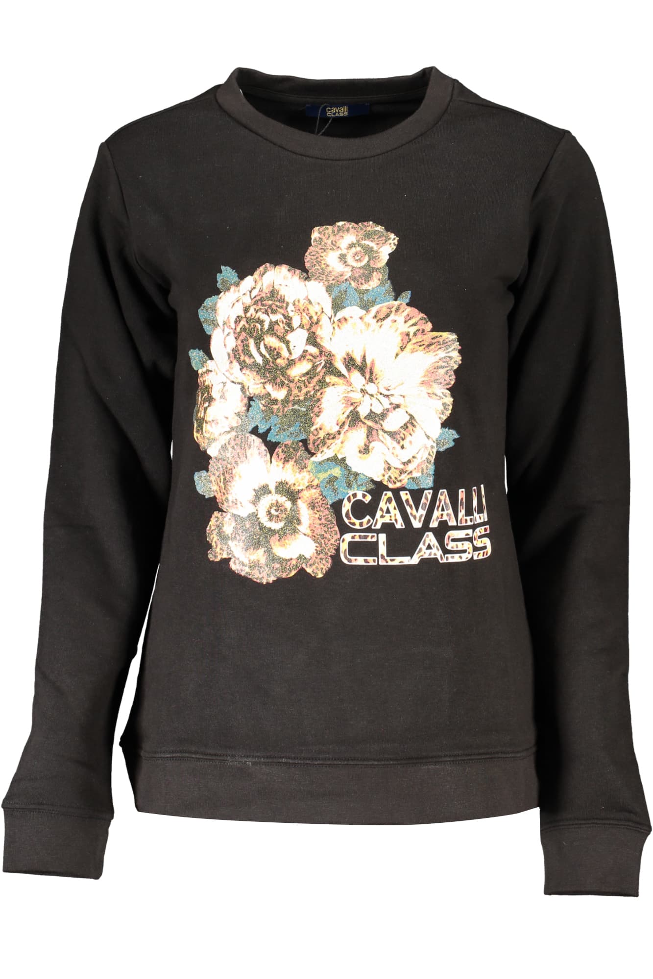 CAVALLI CLASS FELPA SENZA ZIP DONNA NERO - Immagine principale