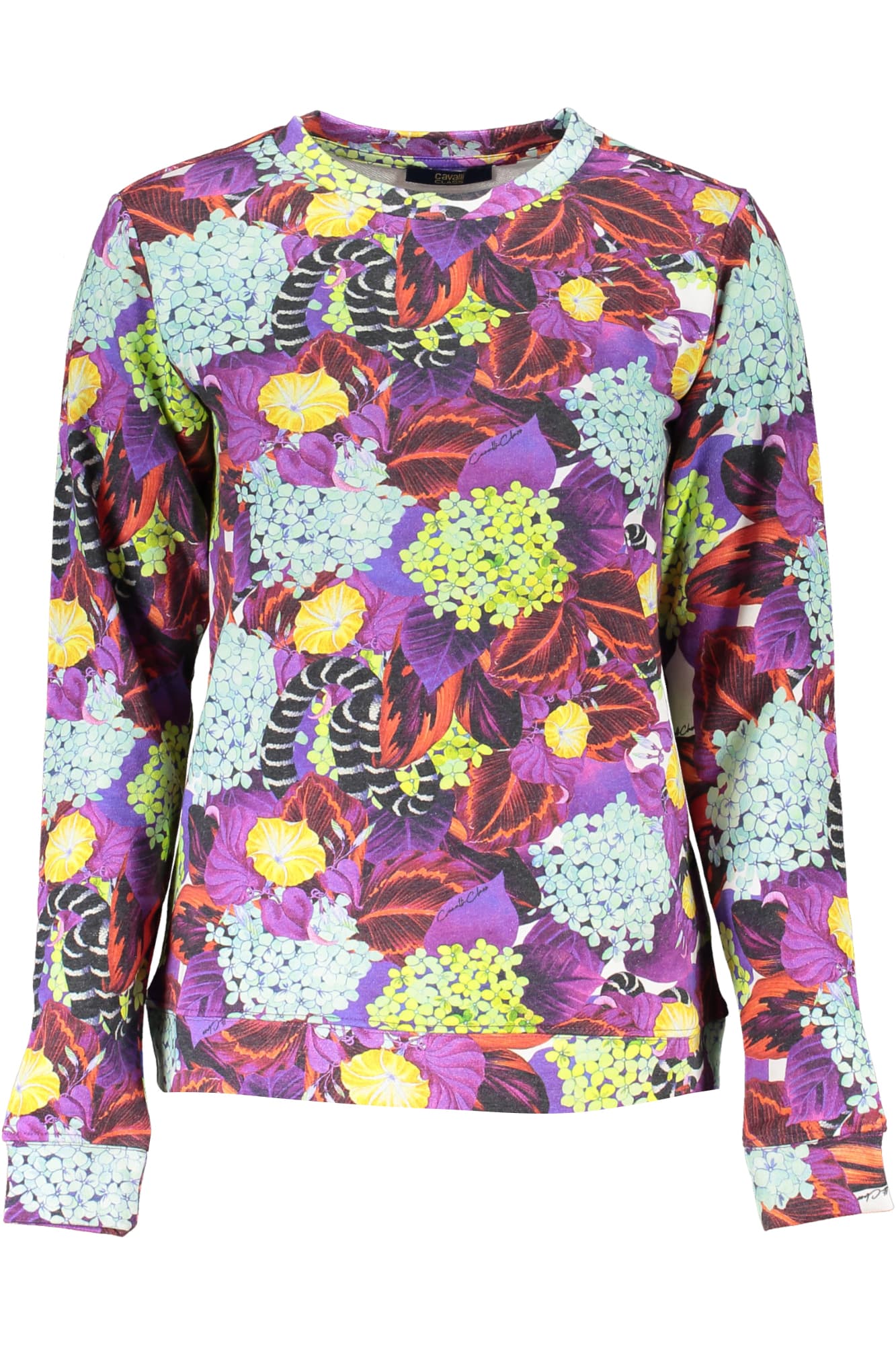 CAVALLI CLASS FELPA SENZA ZIP DONNA VIOLA - Immagine principale