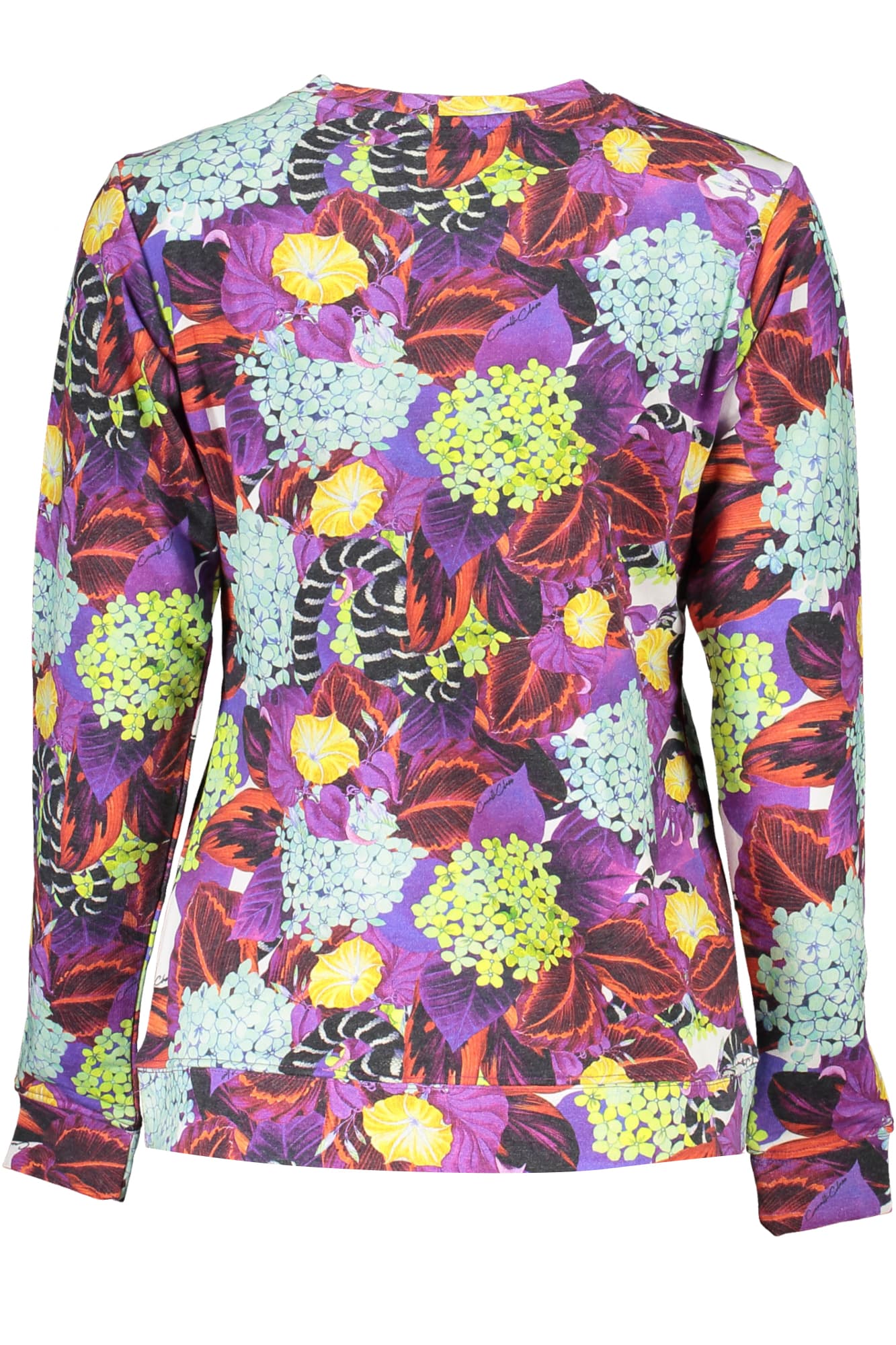 CAVALLI CLASS FELPA SENZA ZIP DONNA VIOLA - Miniatura 2