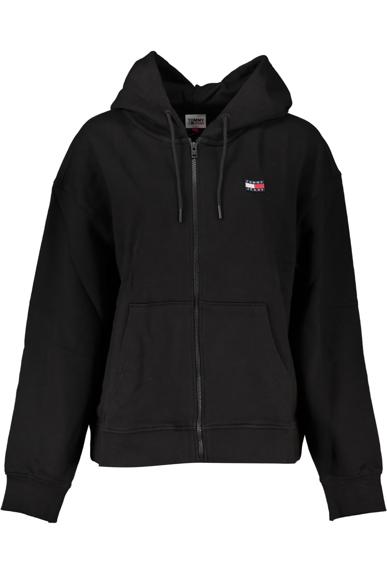 TOMMY HILFIGER FELPA CON ZIP DONNA NERO - Immagine 1