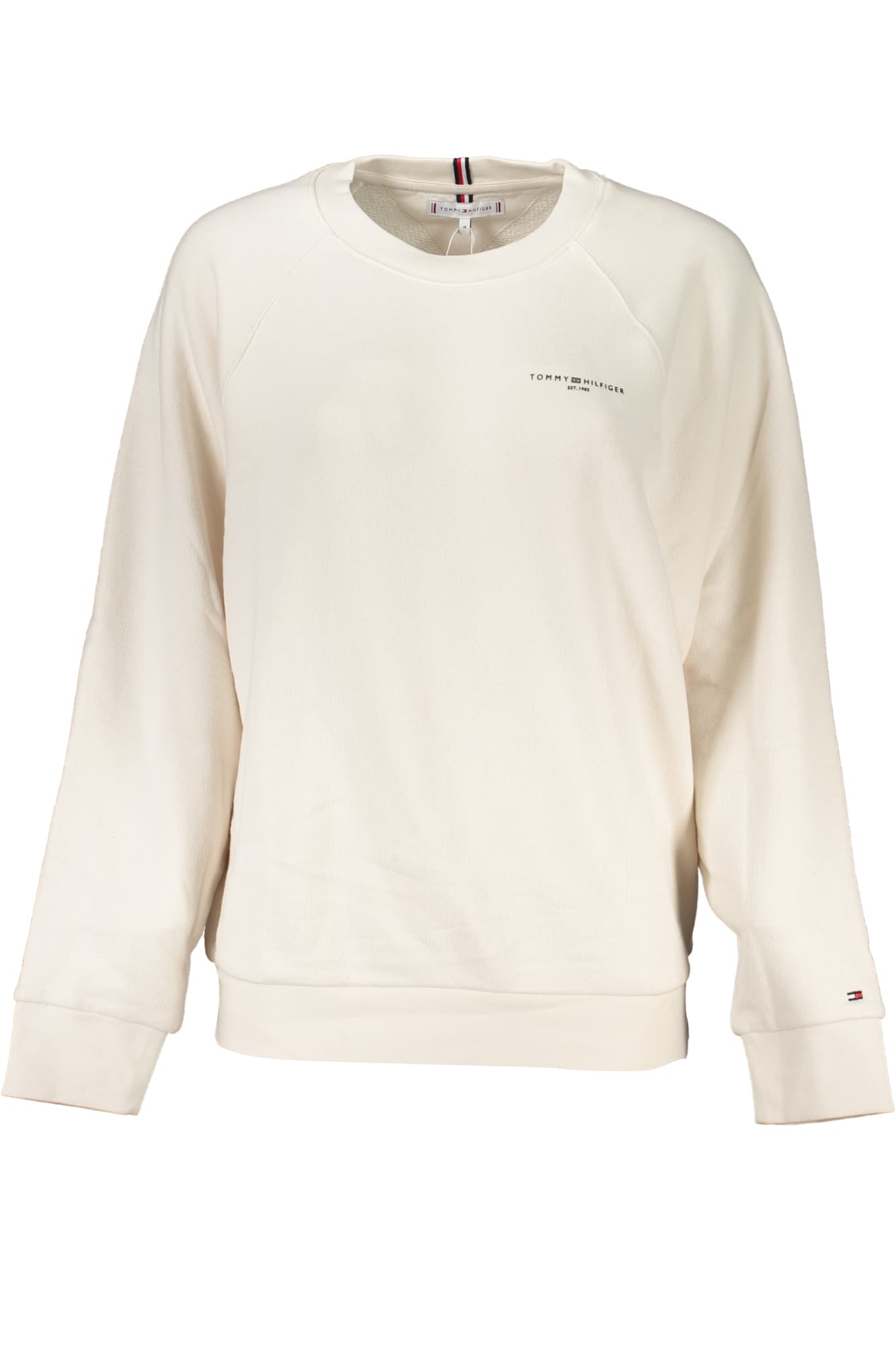TOMMY HILFIGER FELPA SENZA ZIP DONNA BEIGE - Immagine 1