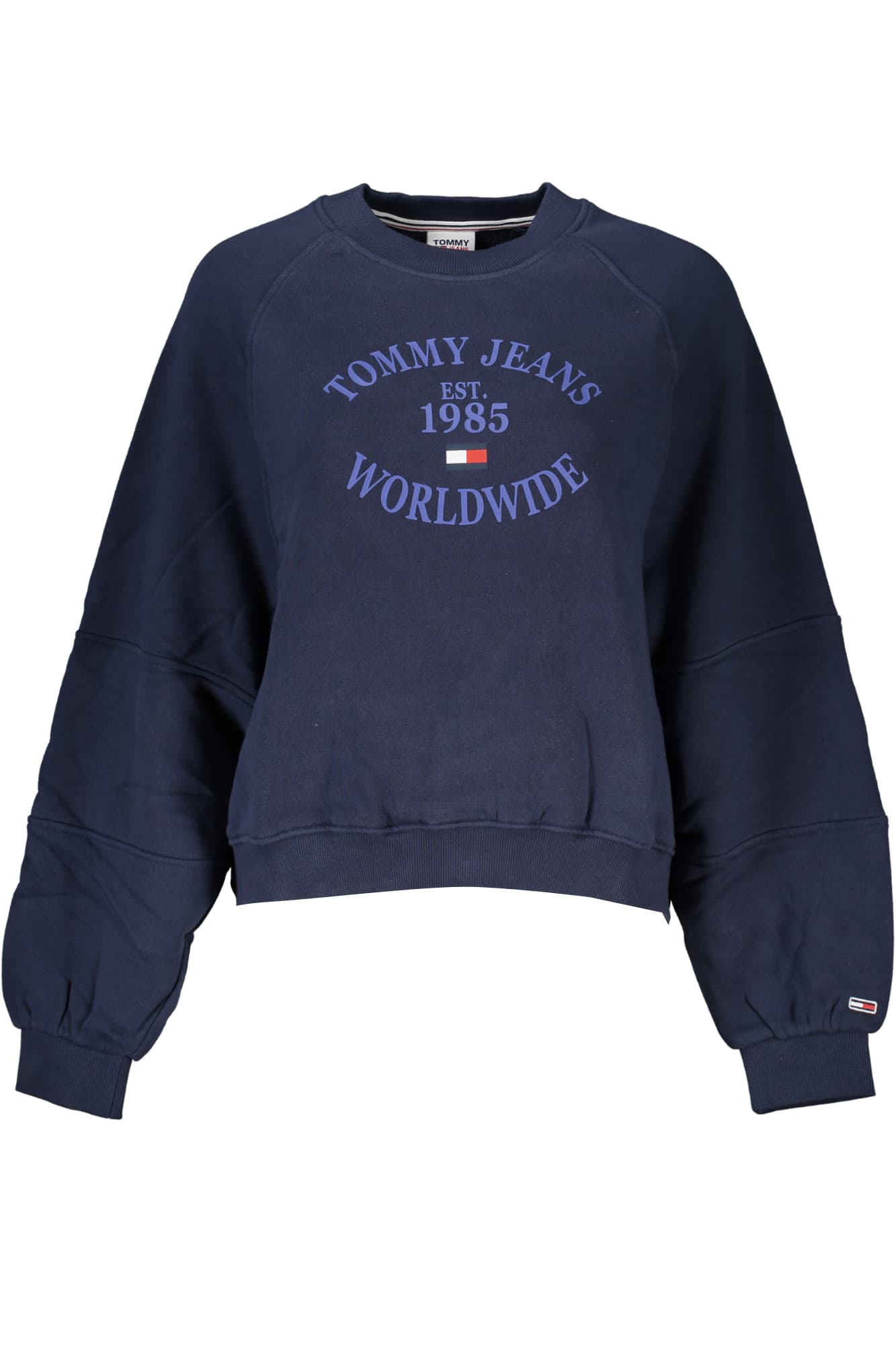 TOMMY HILFIGER FELPA SENZA ZIP DONNA BLU - Immagine 1