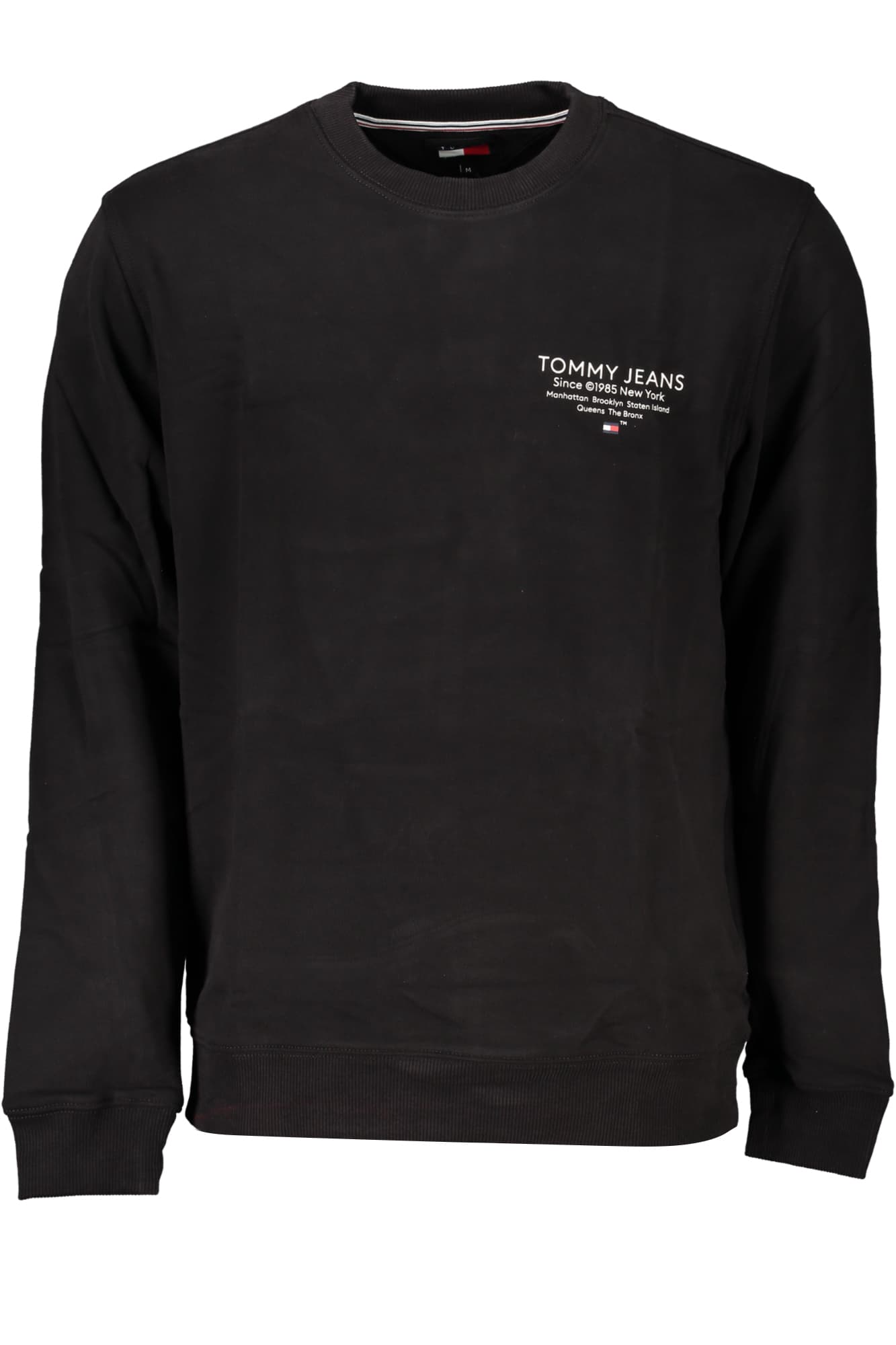 TOMMY HILFIGER FELPA SENZA ZIP UOMO NERO - Immagine 1