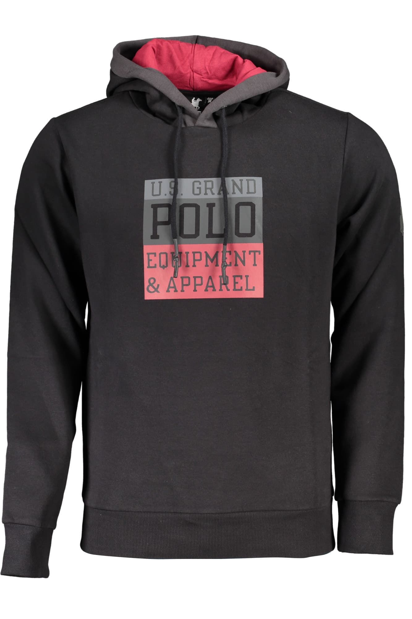 U.S. GRAND FELPA SENZA ZIP UOMO NERO - Immagine 1