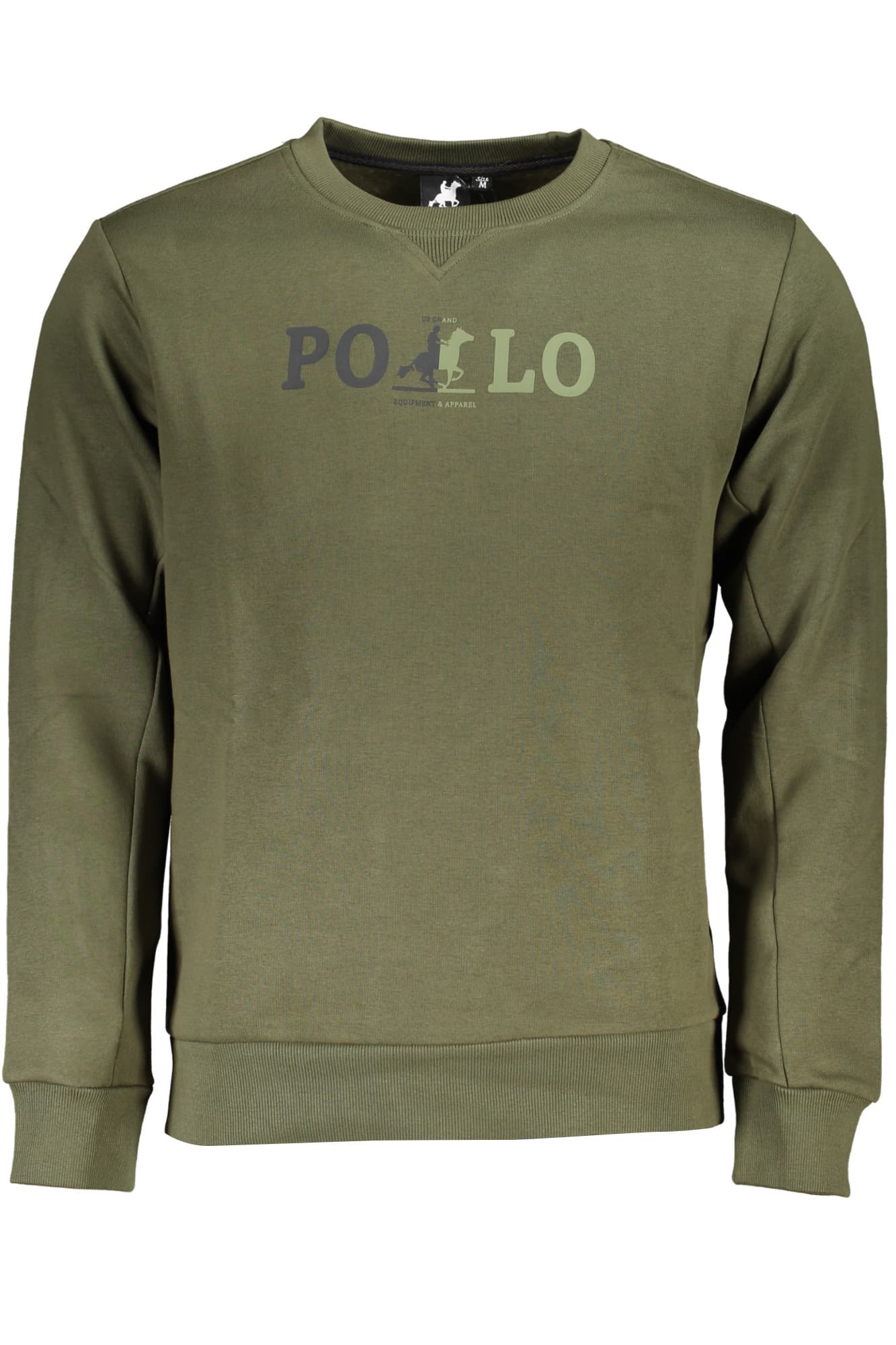 U.S. GRAND FELPA SENZA ZIP UOMO VERDE - Immagine 1