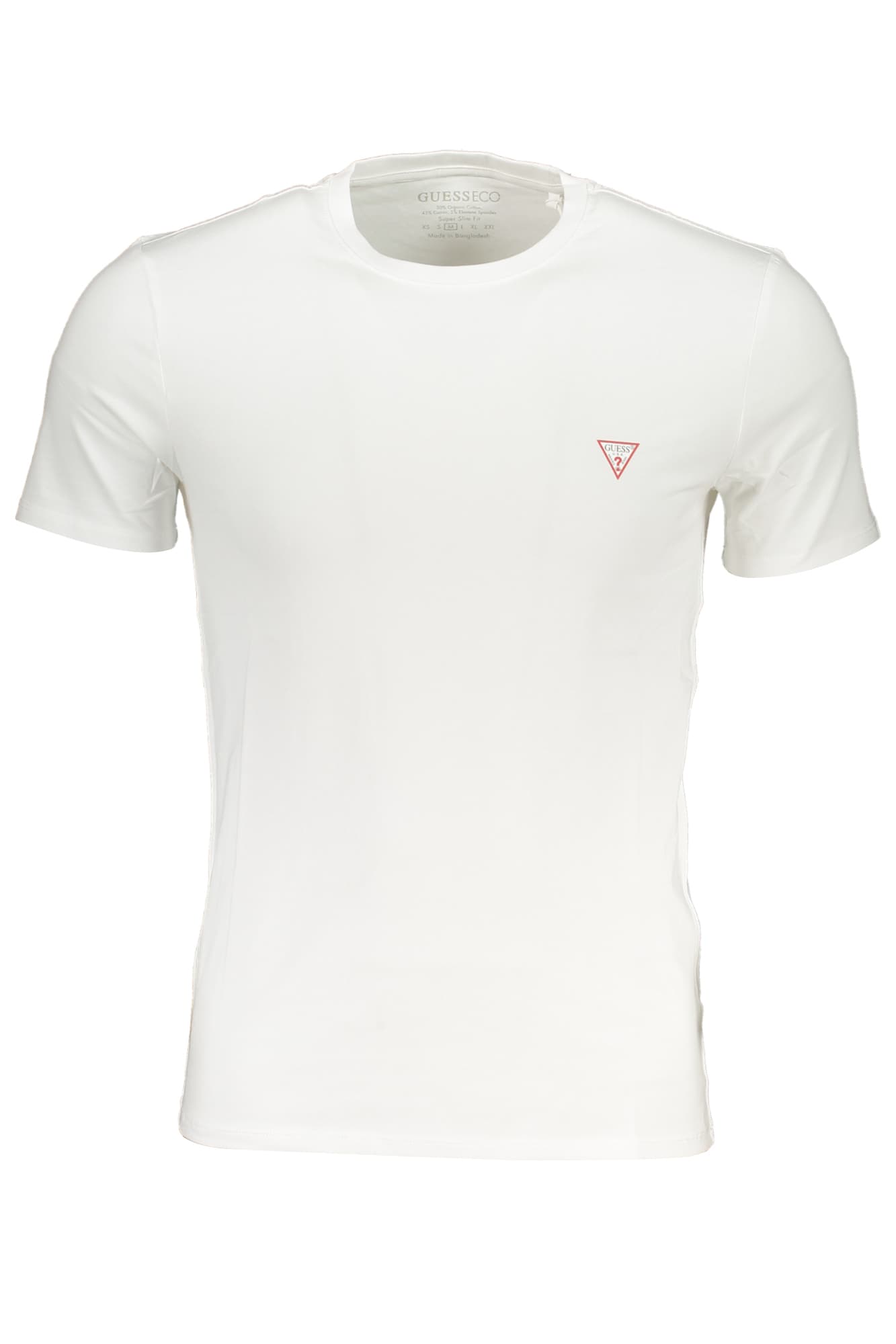 GUESS JEANS T-SHIRT MANICHE CORTE UOMO BIANCO - Immagine 1