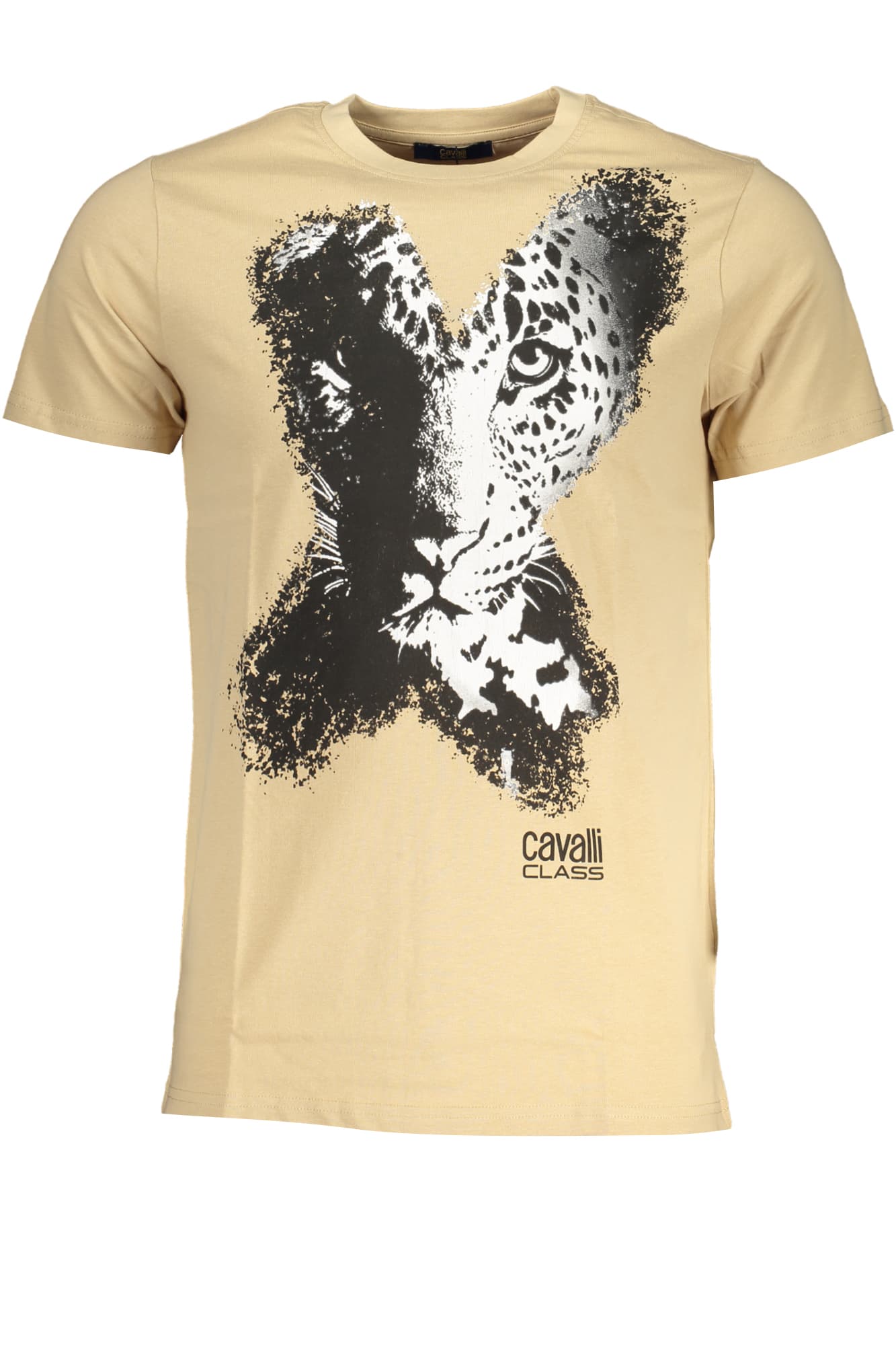 CAVALLI CLASS T-SHIRT MANICHE CORTE UOMO BEIGE - Immagine principale