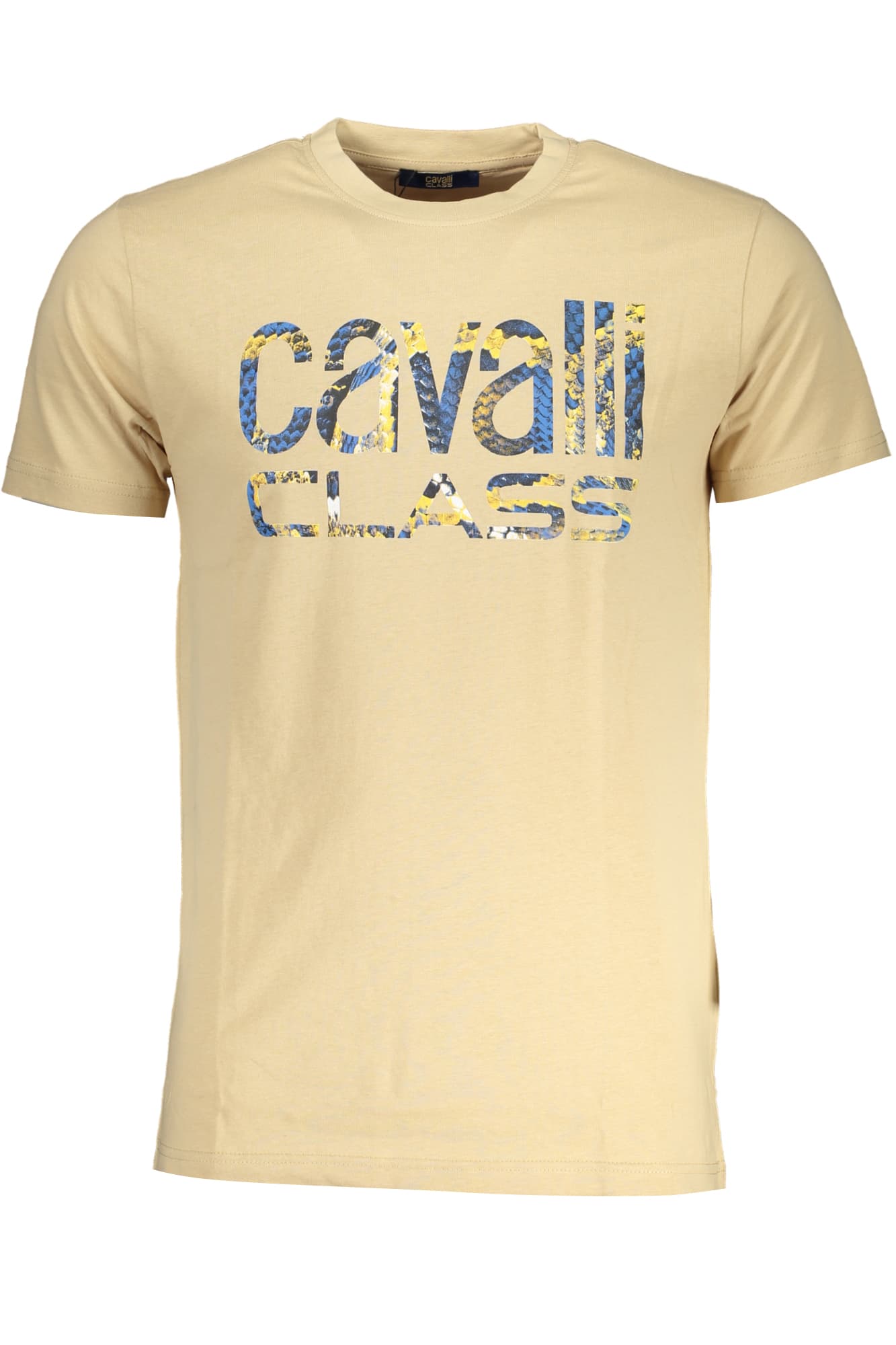 CAVALLI CLASS T-SHIRT MANICHE CORTE UOMO BEIGE - Immagine principale