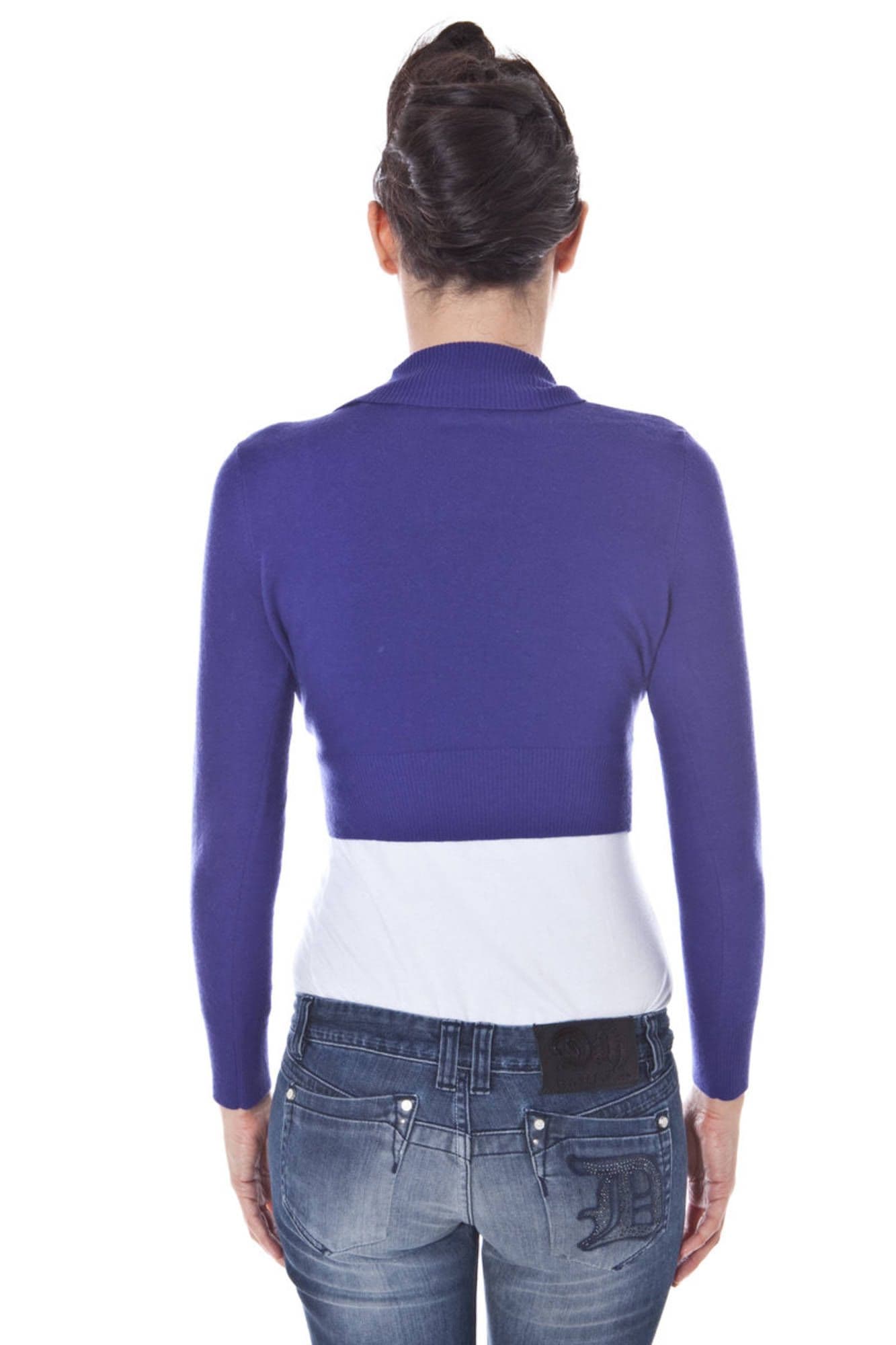 DATCH COPRISPALLE MANICHE LUNGHE DONNA VIOLA - Miniatura 2