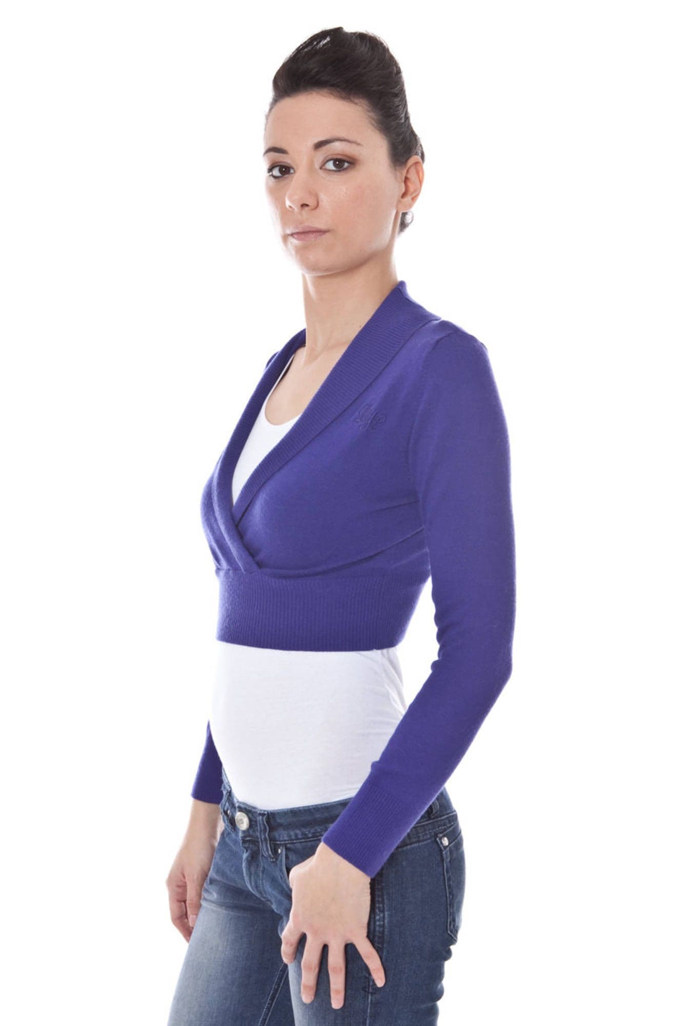 DATCH COPRISPALLE MANICHE LUNGHE DONNA VIOLA - Miniatura 3