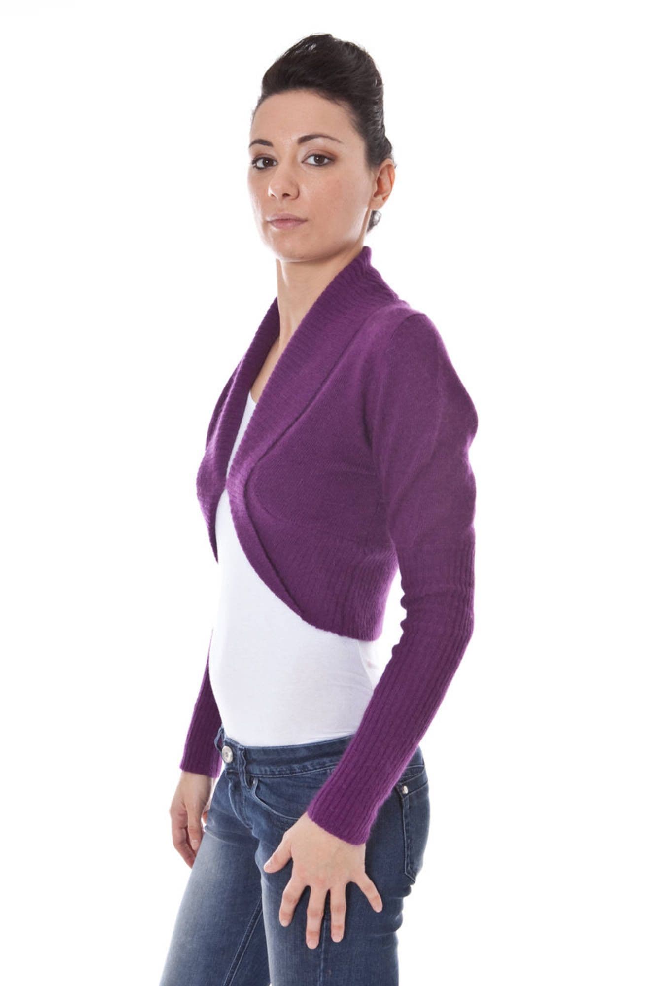 DATCH COPRISPALLE MANICHE LUNGHE DONNA VIOLA - Miniatura 3