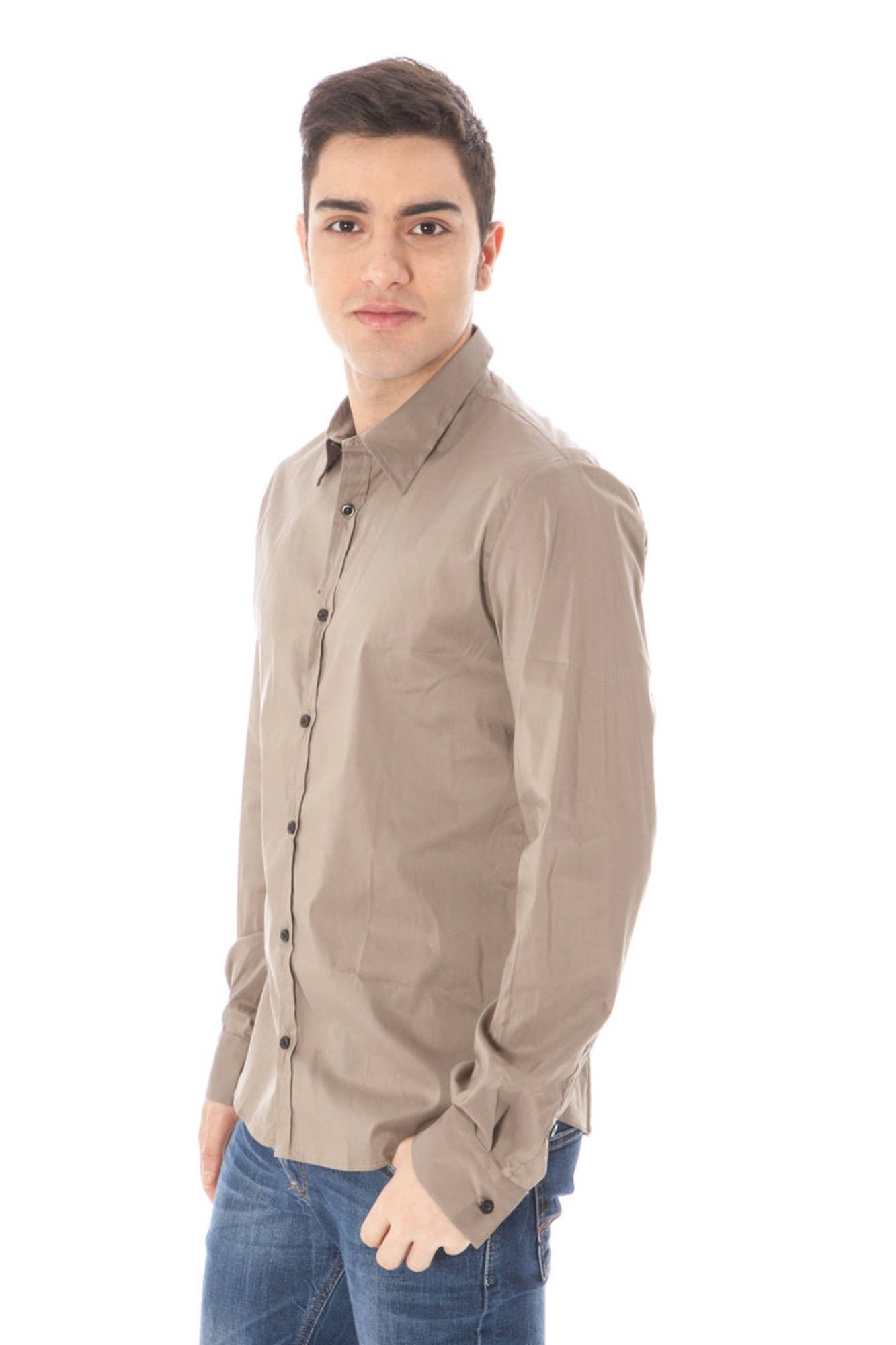 COSTUME NATIONAL CAMICIA MANICHE LUNGHE UOMO VERDE - Miniatura 3