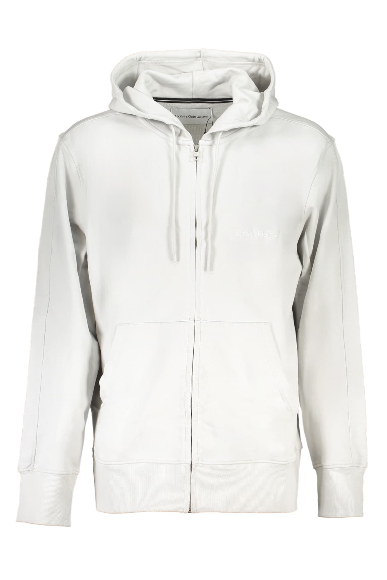 CALVIN KLEIN FELPA CON ZIP UOMO GRIGIO - Immagine principale