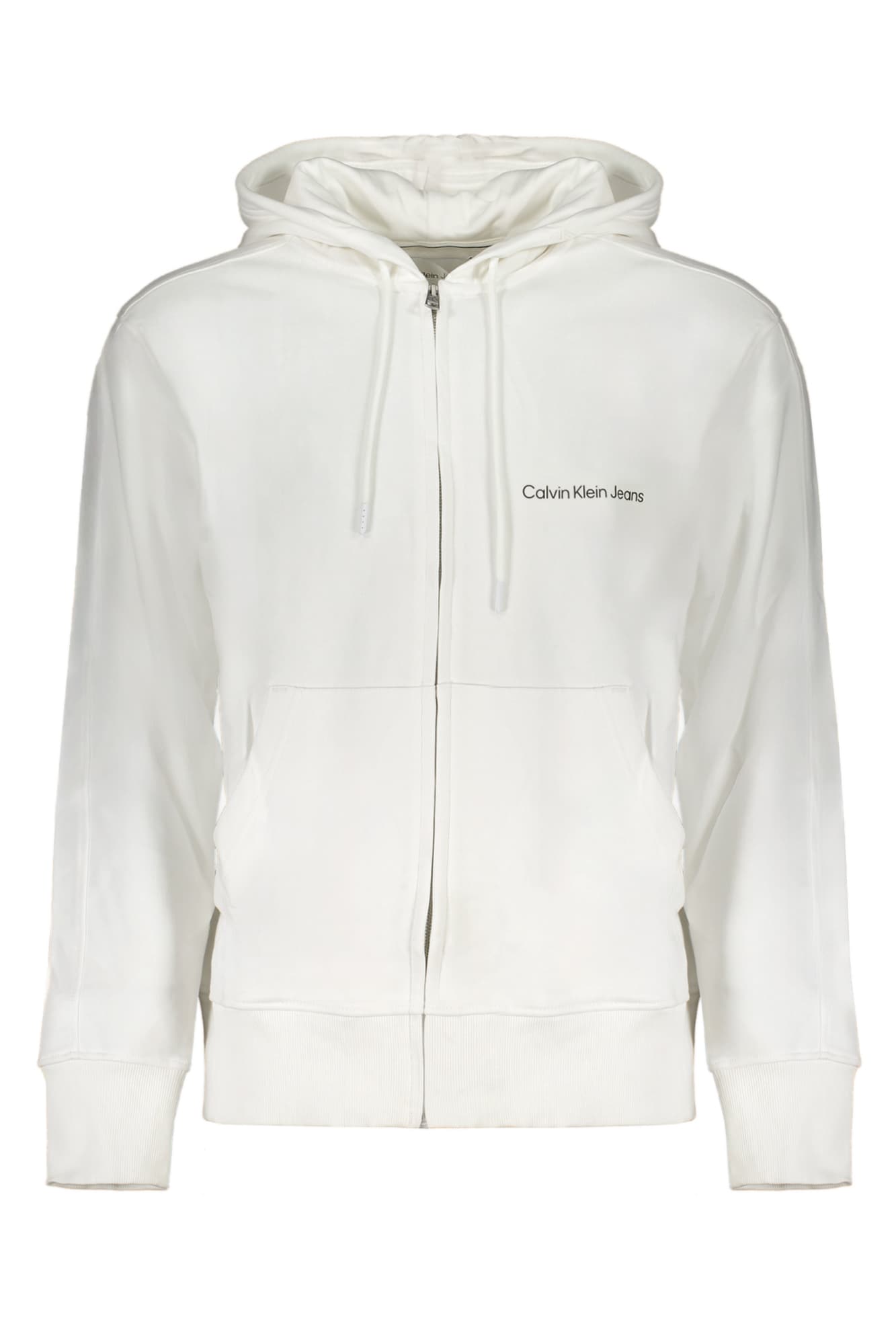 CALVIN KLEIN FELPA CON ZIP UOMO BIANCO - Immagine principale