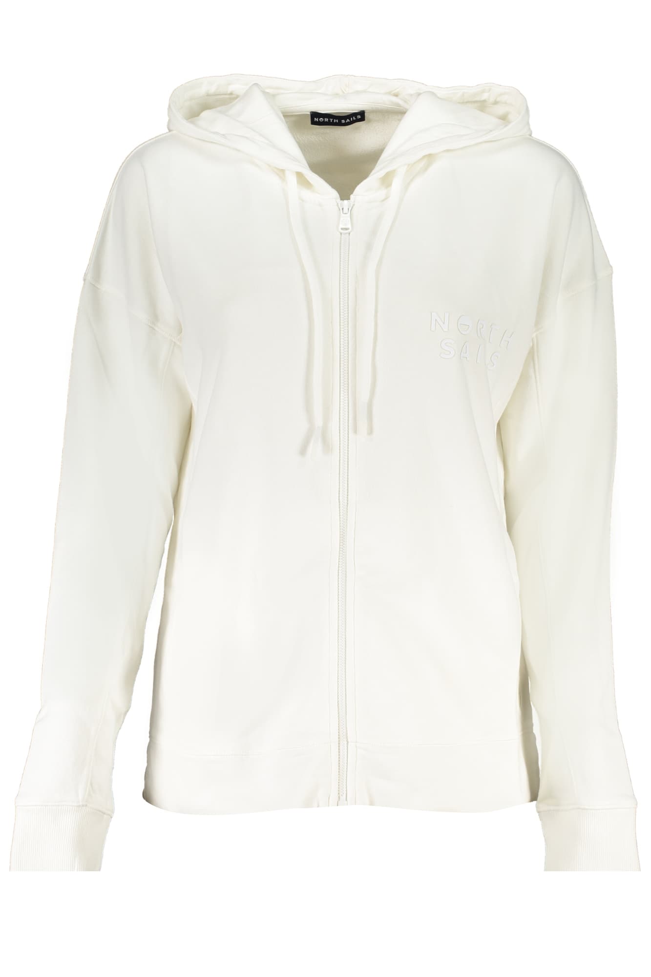 NORTH SAILS FELPA CON ZIP DONNA BIANCO - Immagine 1
