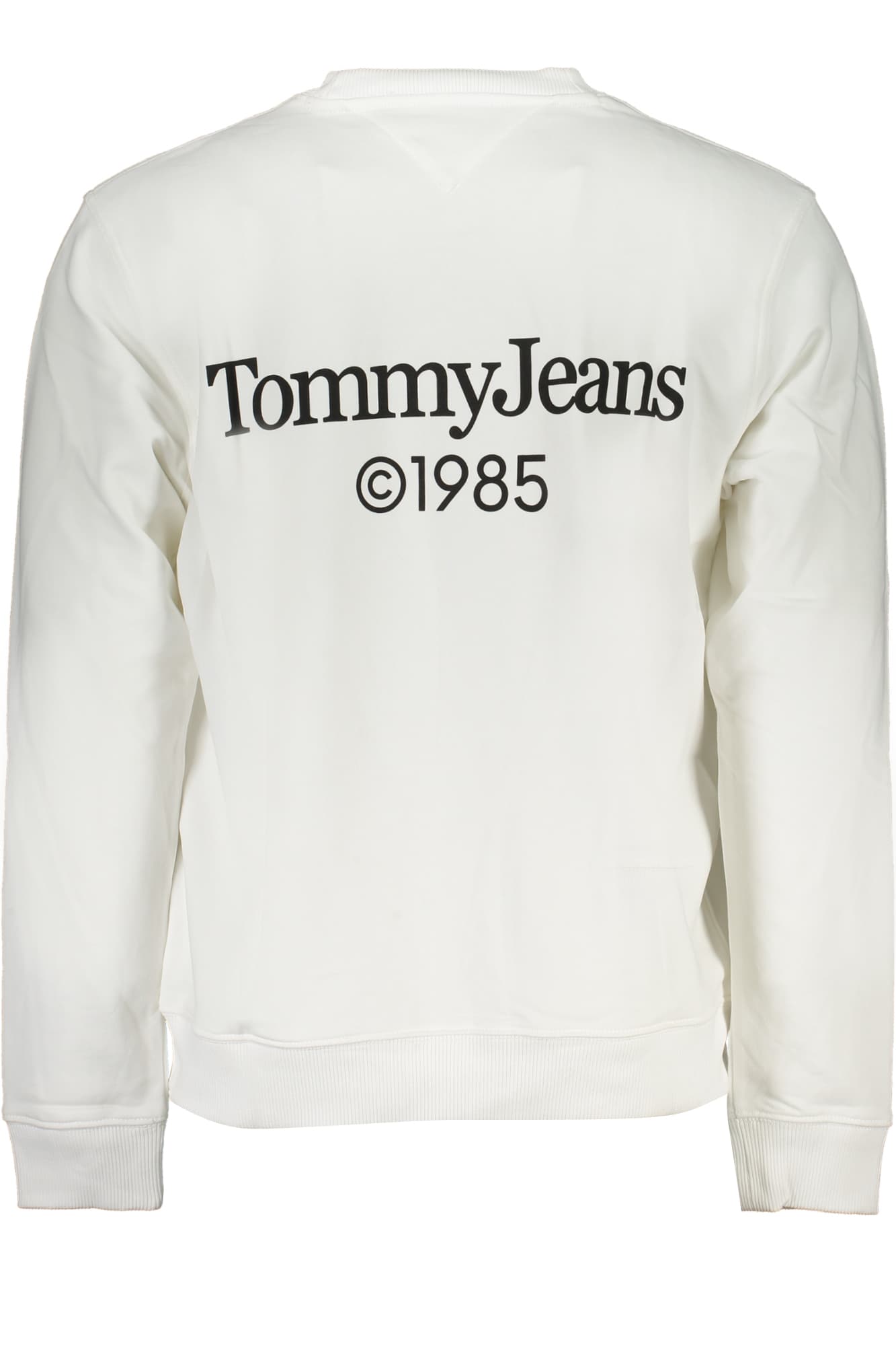 TOMMY HILFIGER FELPA SENZA ZIP UOMO BIANCO - Miniatura 2