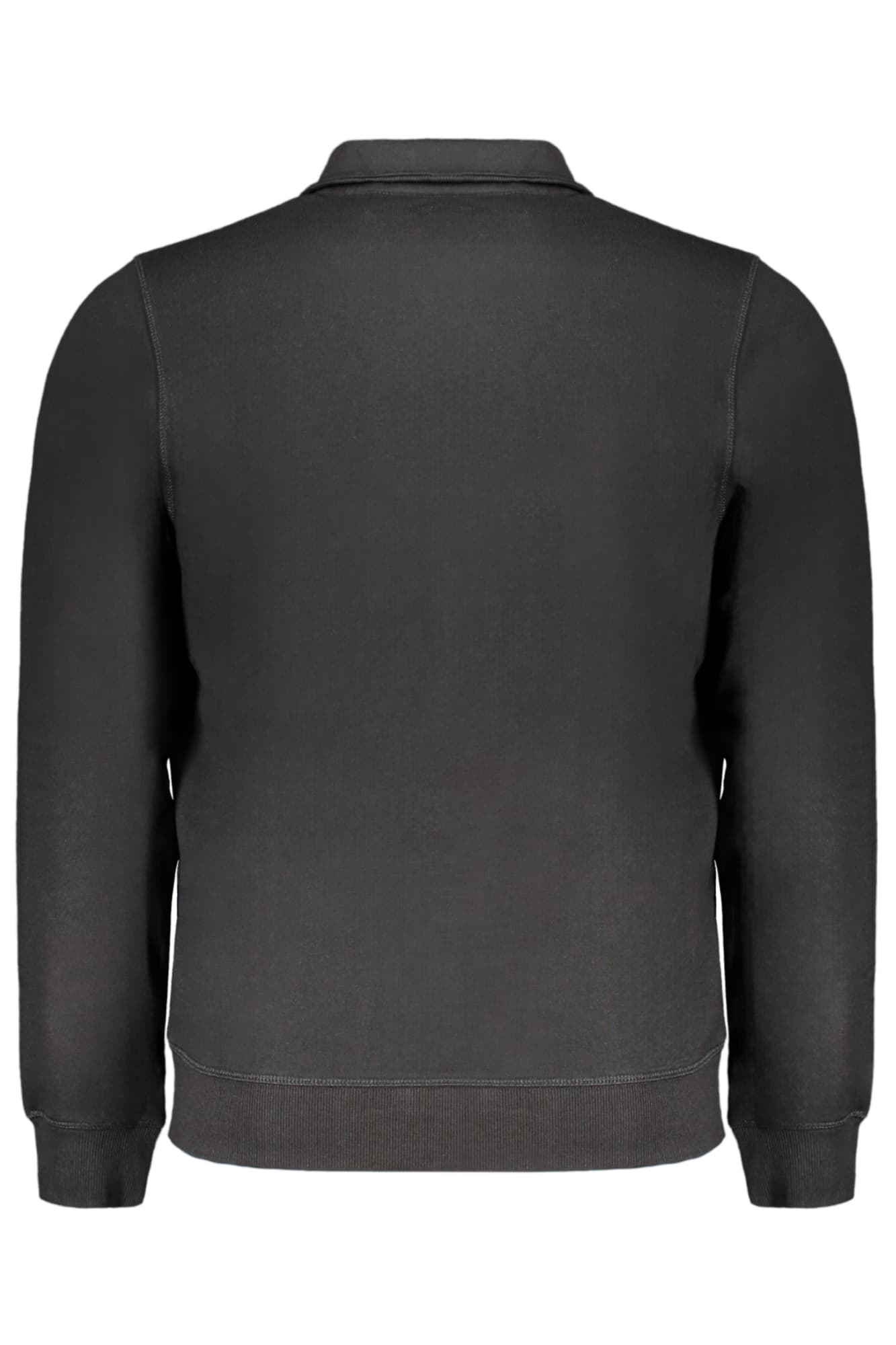 GIAN MARCO VENTURI FELPA CON ZIP UOMO NERO - Miniatura 2