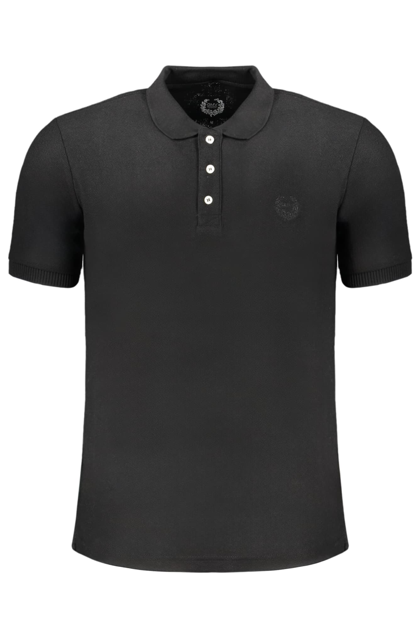 GIAN MARCO VENTURI POLO MANICHE CORTE UOMO NERO