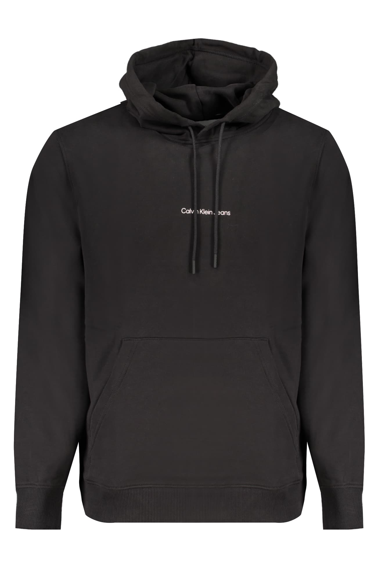 CALVIN KLEIN FELPA SENZA ZIP UOMO NERO - Immagine 1