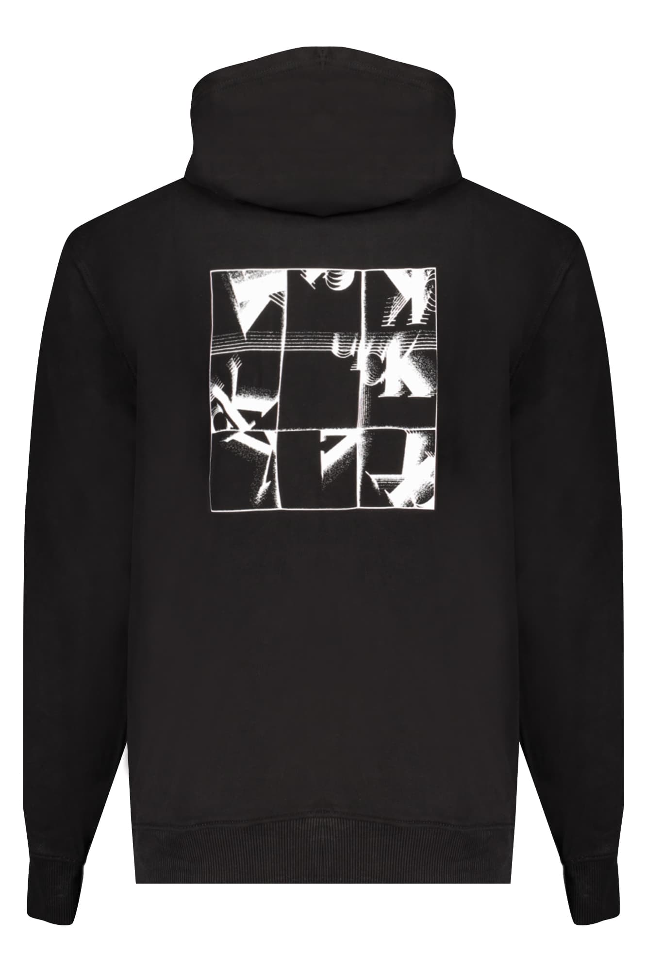 CALVIN KLEIN FELPA SENZA ZIP UOMO NERO - Miniatura 2