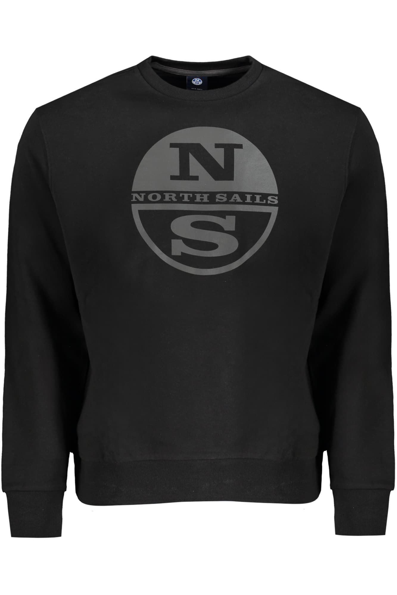 NORTH SAILS FELPA SENZA ZIP UOMO NERO - Immagine 1
