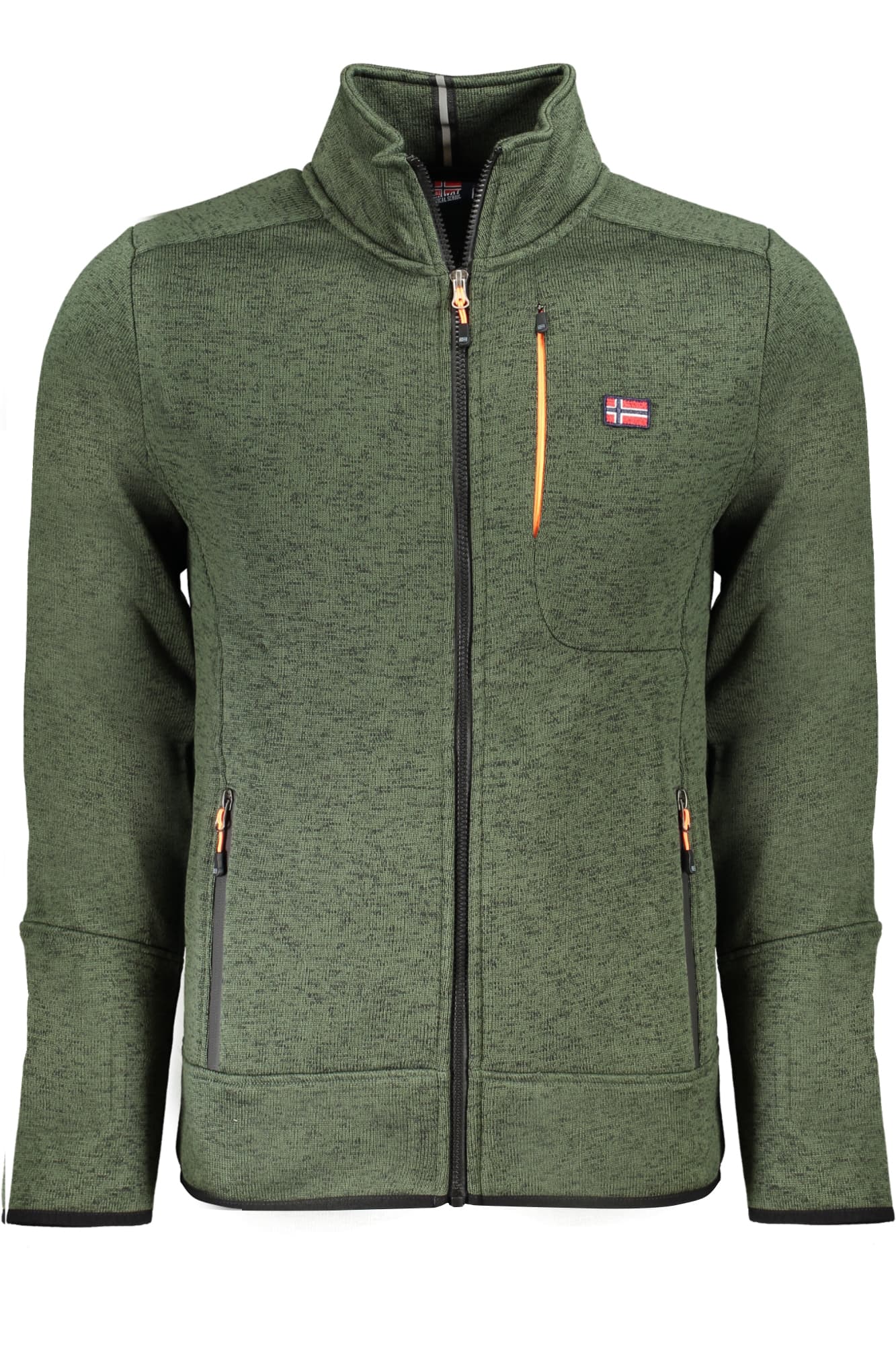 NORWAY 1963 FELPA CON ZIP UOMO VERDE - Immagine 1