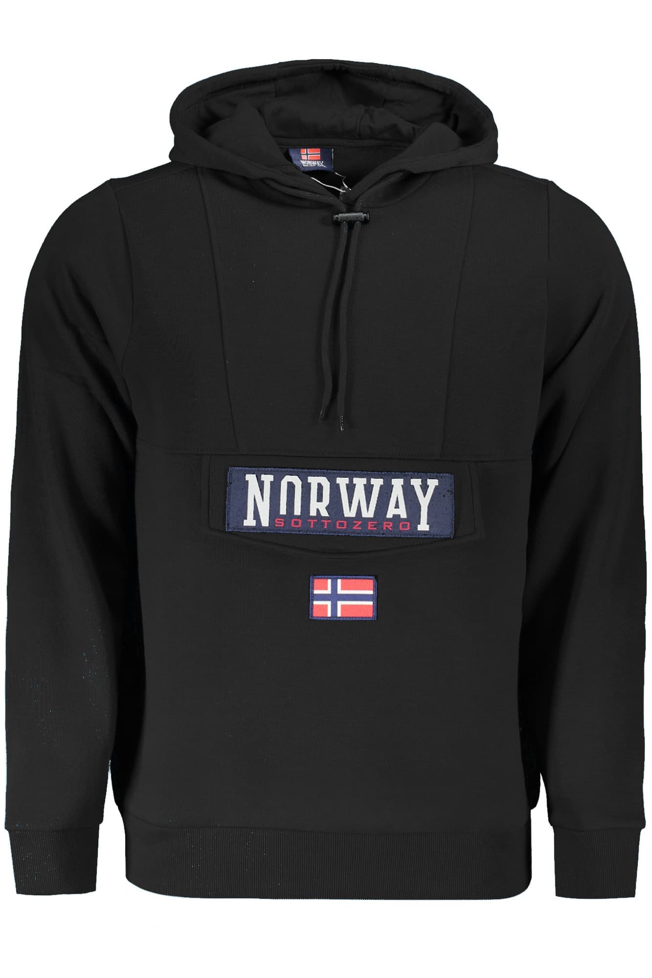 NORWAY 1963 FELPA SENZA ZIP UOMO NERO - Immagine 1