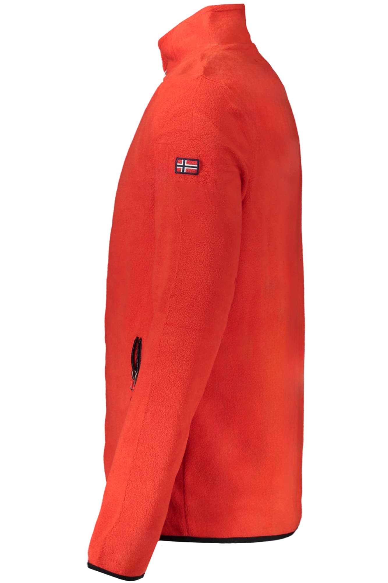 NORWAY 1963 FELPA CON ZIP UOMO ROSSO - Miniatura 3