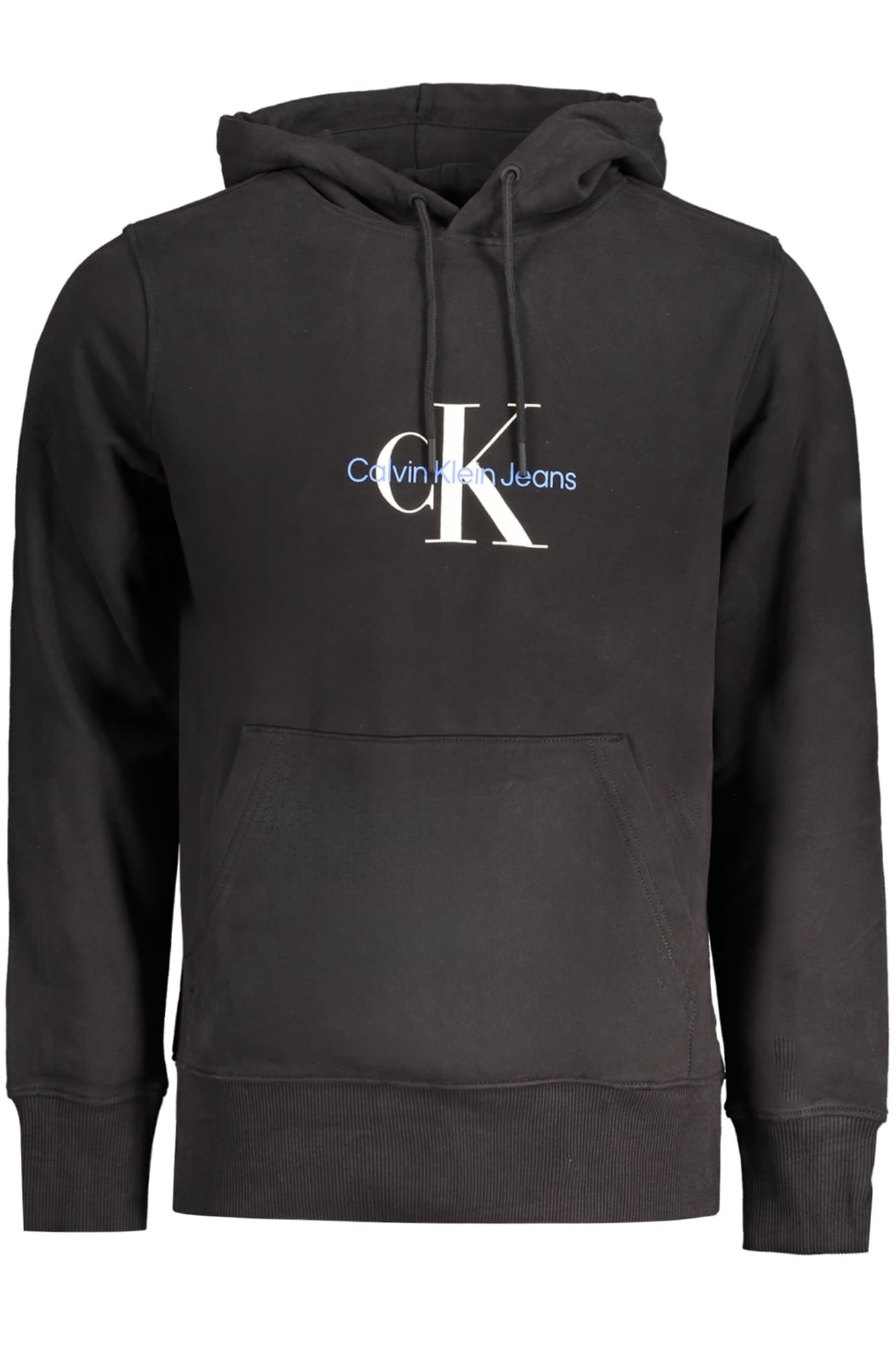 CALVIN KLEIN FELPA SENZA ZIP UOMO NERO - Immagine 1