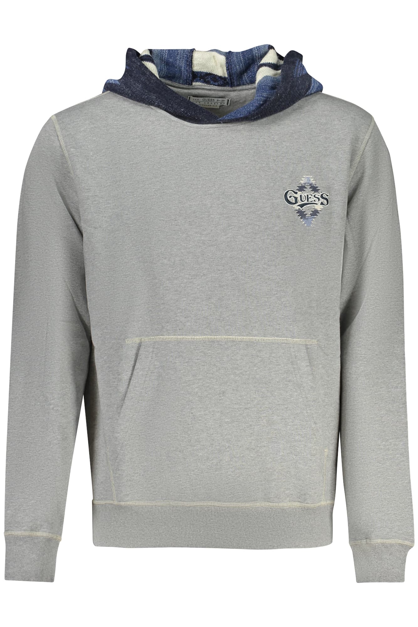 GUESS JEANS FELPA SENZA ZIP UOMO GRIGIO - Immagine 1