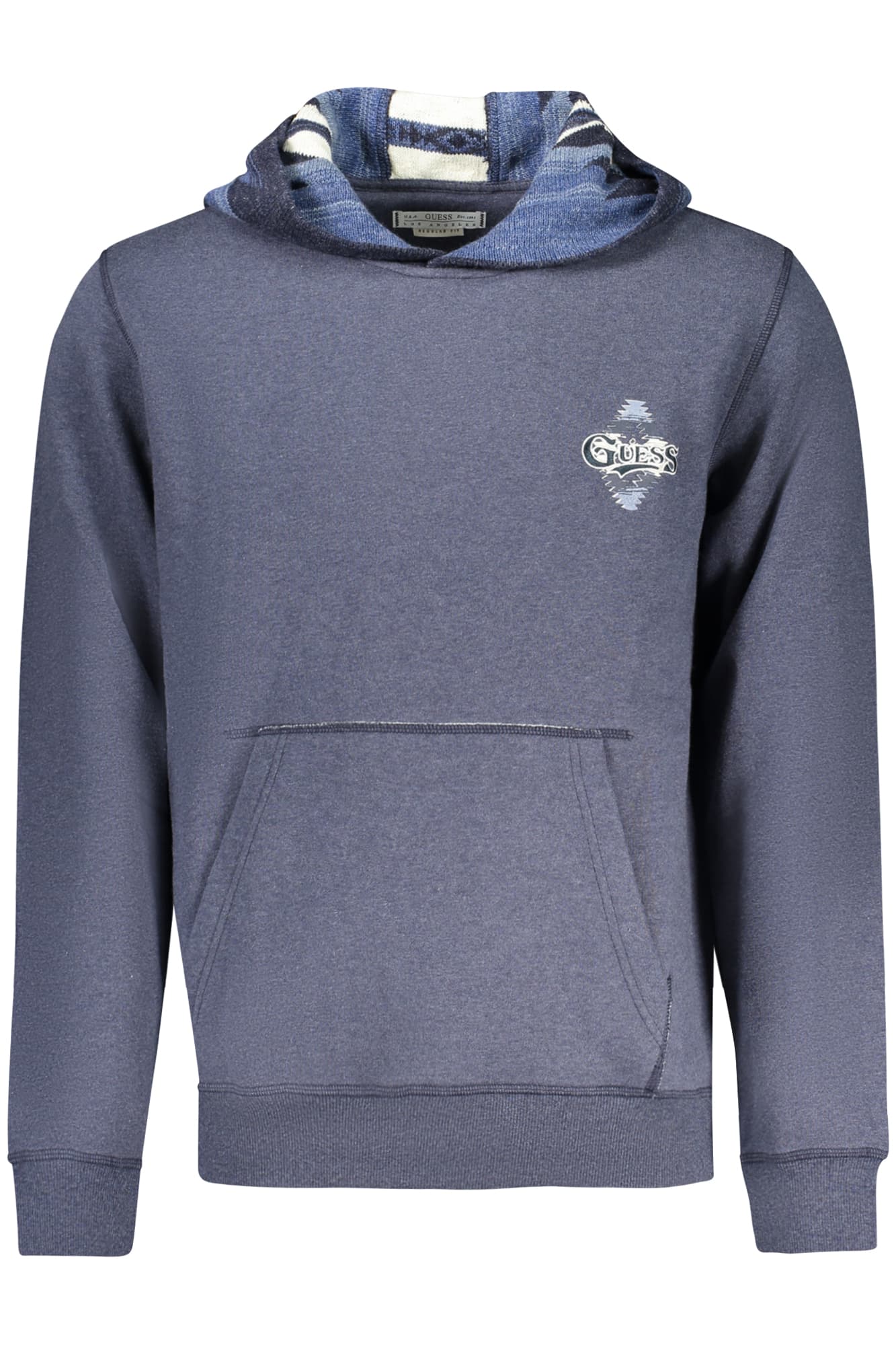 GUESS JEANS FELPA SENZA ZIP UOMO BLU - Immagine 1