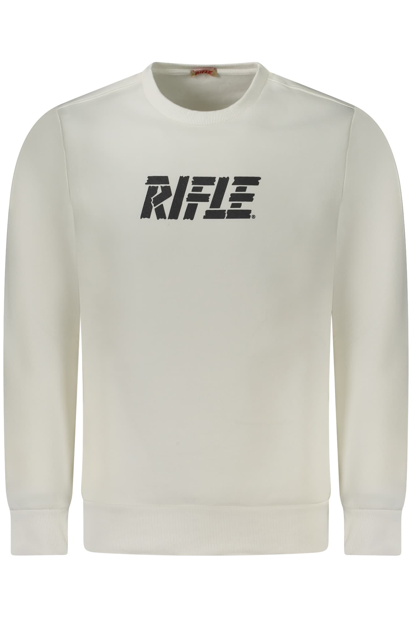 RIFLE FELPA SENZA ZIP UOMO BIANCO - Immagine 1