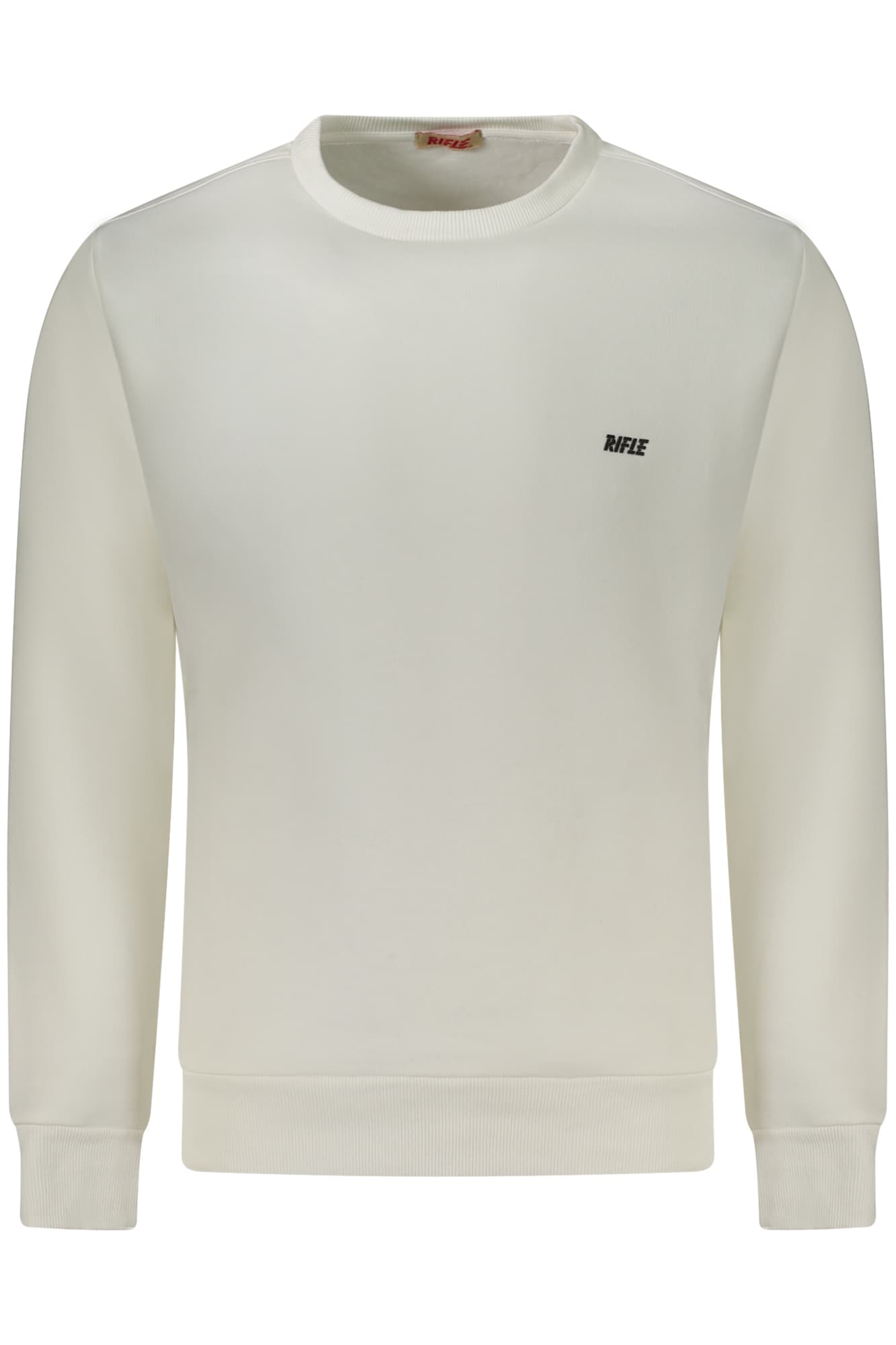 RIFLE FELPA SENZA ZIP UOMO BIANCO - Immagine 1