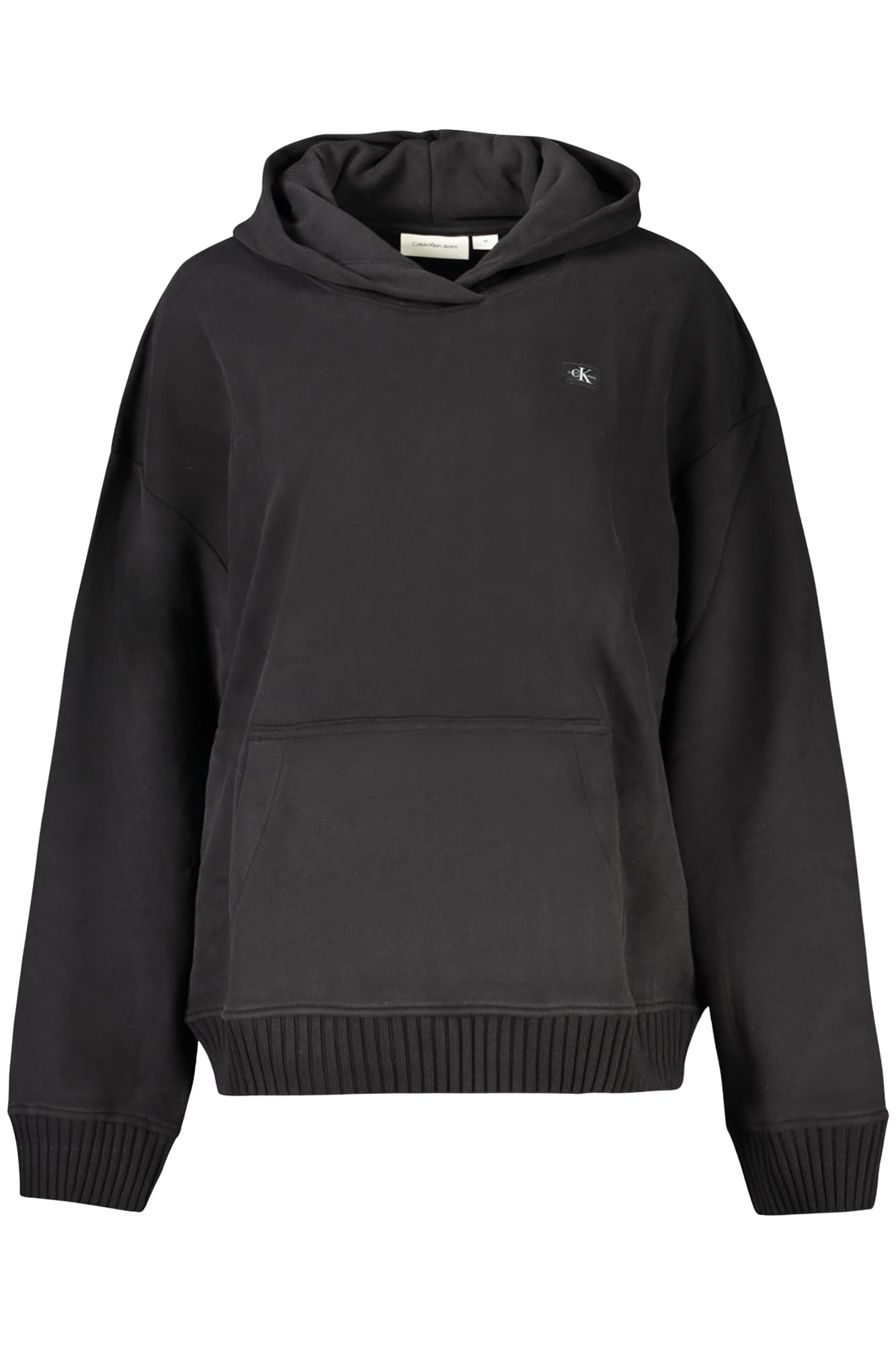 CALVIN KLEIN FELPA SENZA ZIP DONNA NERO - Immagine 1