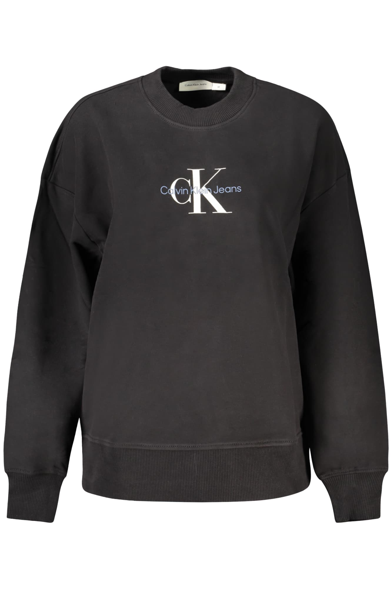 CALVIN KLEIN FELPA SENZA ZIP DONNA NERO - Immagine 1