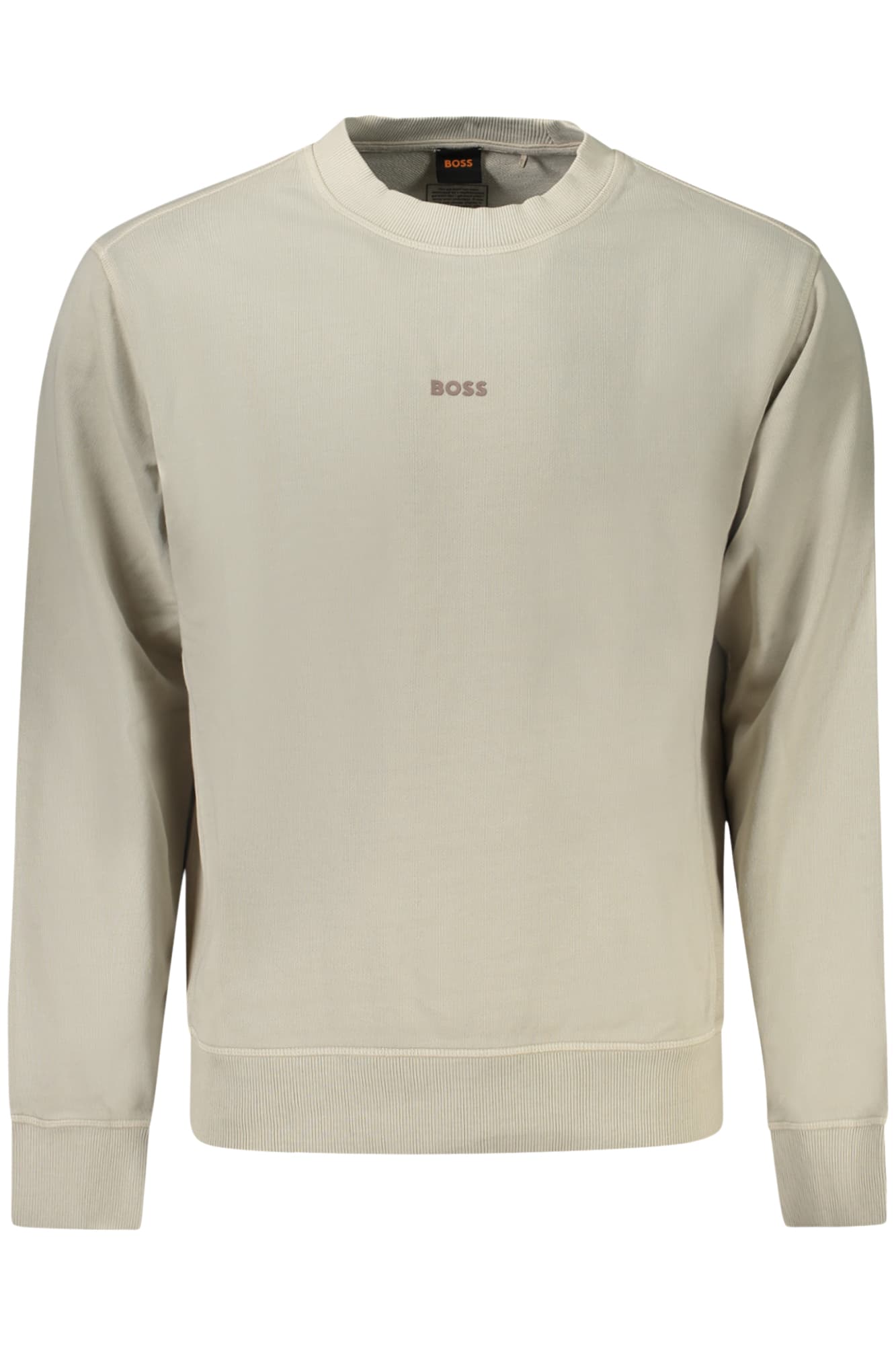 HUGO BOSS FELPA SENZA ZIP UOMO BEIGE - Immagine 1