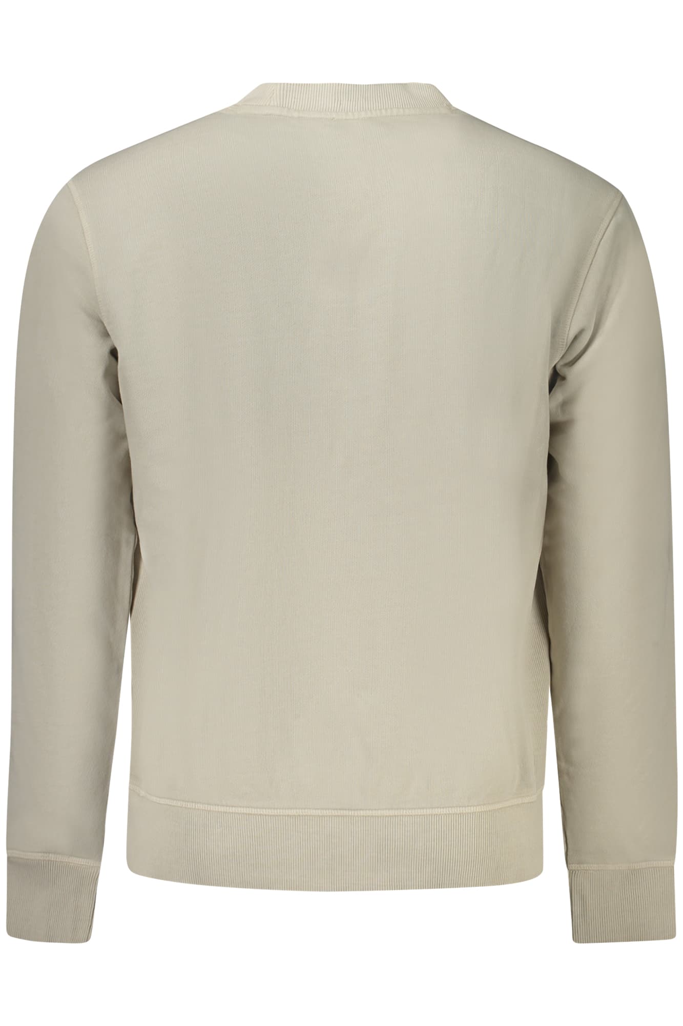 HUGO BOSS FELPA SENZA ZIP UOMO BEIGE - Miniatura 2