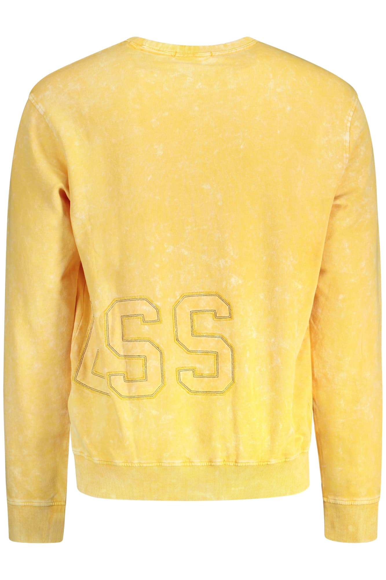 GUESS JEANS FELPA SENZA ZIP UOMO GIALLO - Miniatura 2