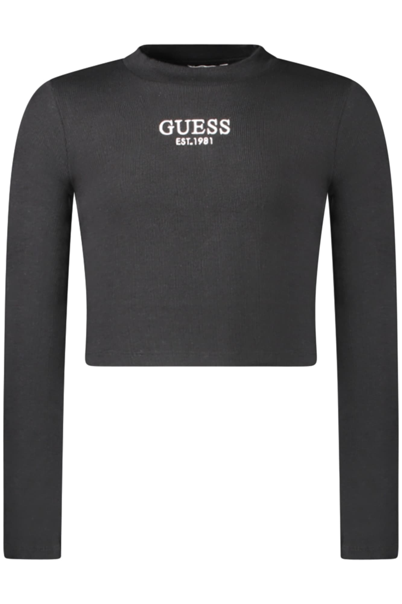 GUESS JEANS T-SHIRT MANICHE LUNGHE BAMBINA NERO - Immagine 1