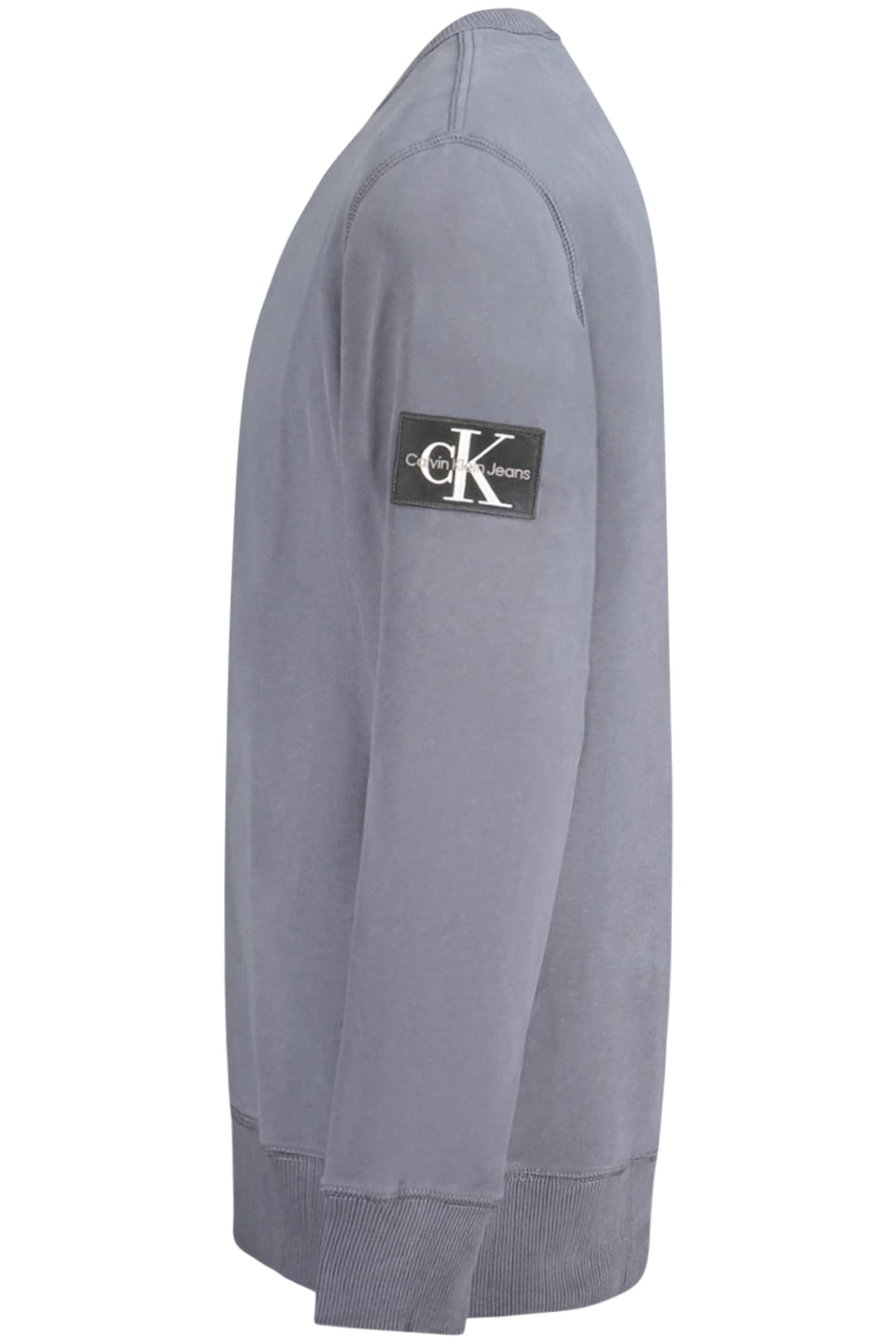 CALVIN KLEIN FELPA SENZA ZIP UOMO BLU - Miniatura 3