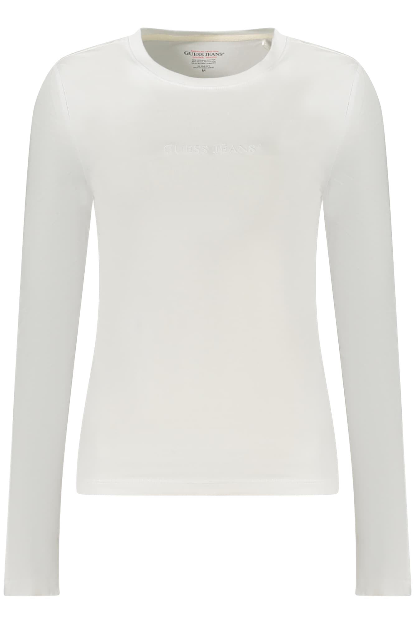 GUESS JEANS T-SHIRT MANICHE LUNGHE DONNA BIANCO - Immagine 1