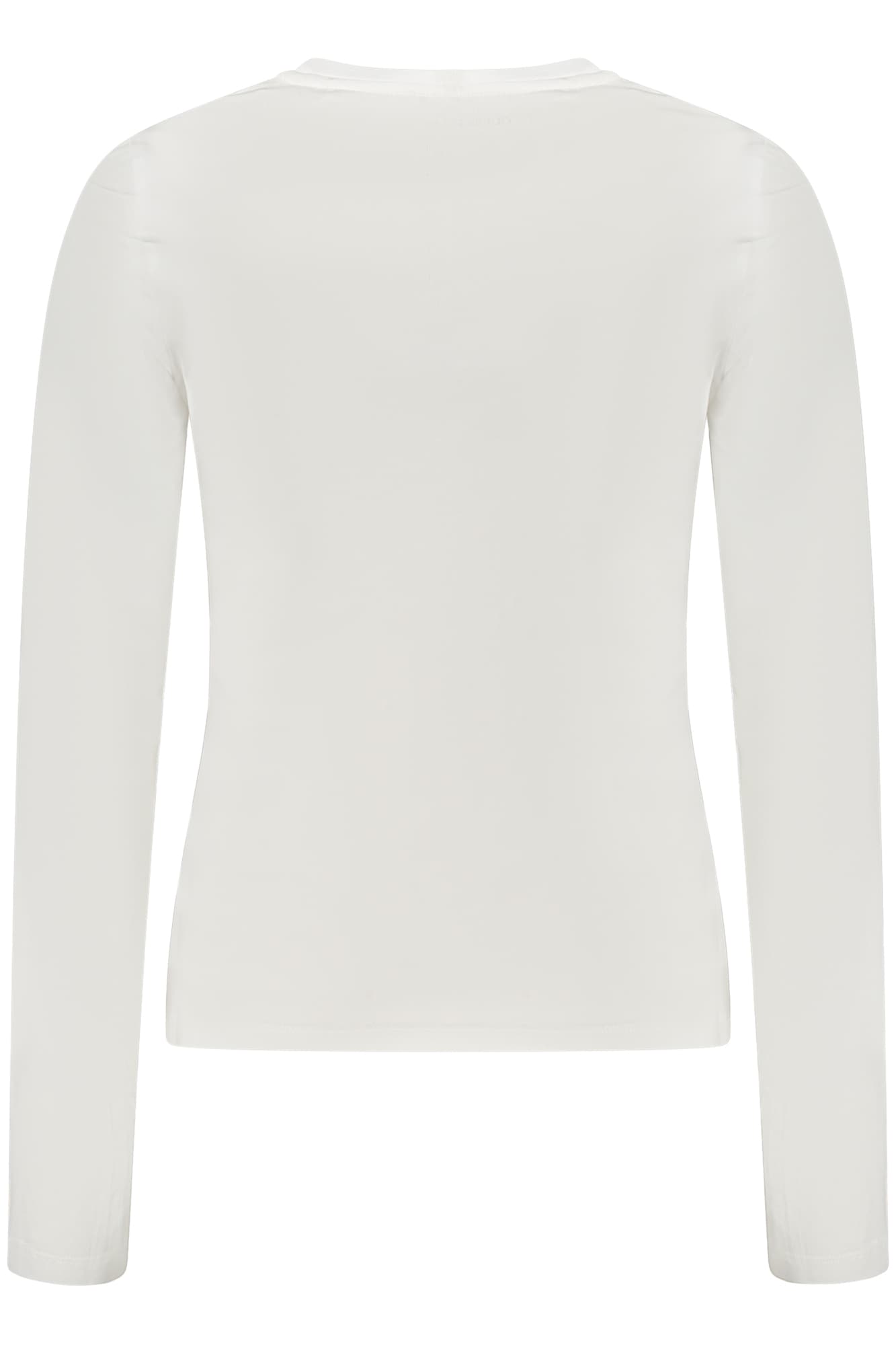 GUESS JEANS T-SHIRT MANICHE LUNGHE DONNA BIANCO - Miniatura 3