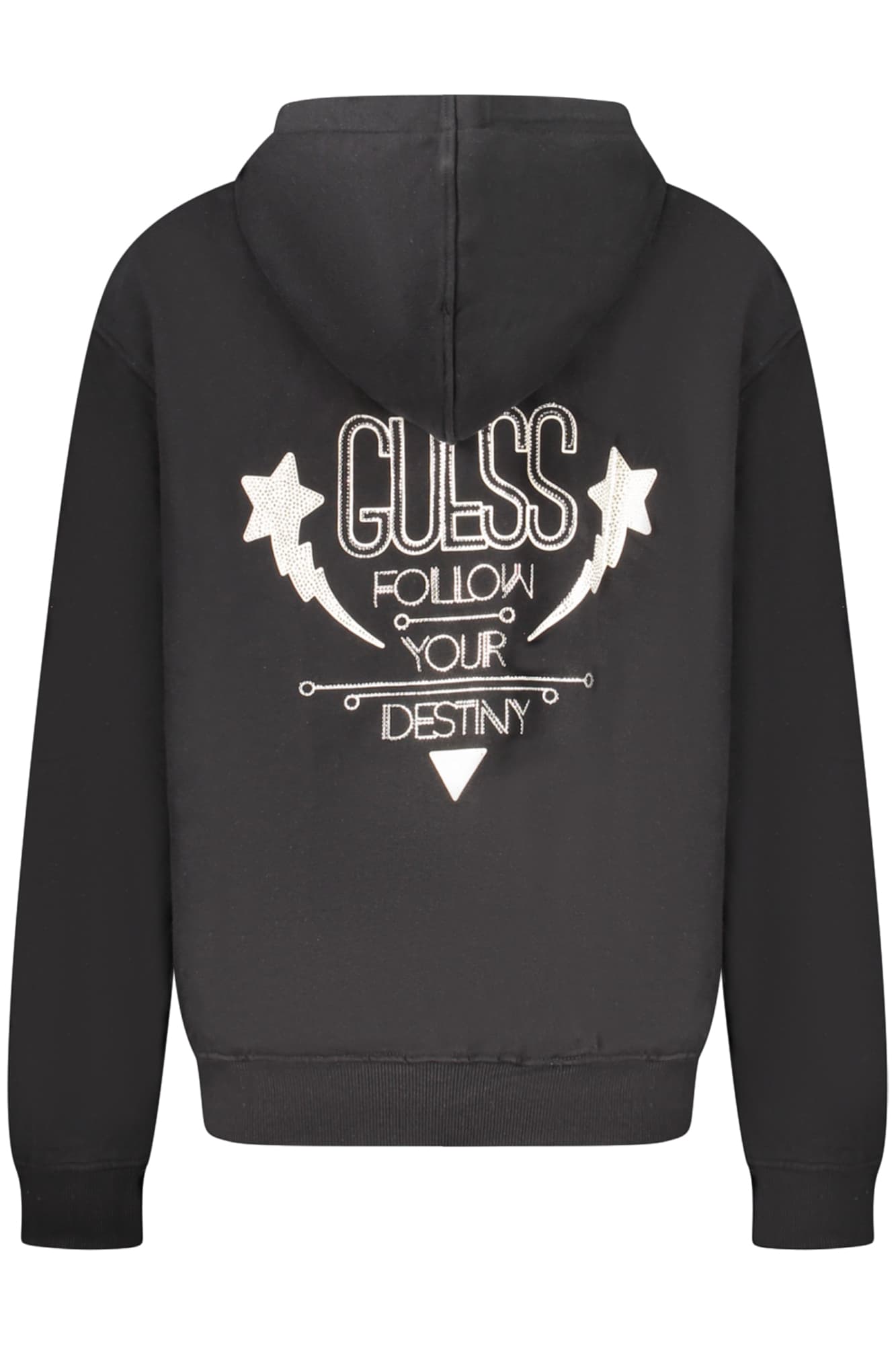 GUESS JEANS FELPA SENZA ZIP DONNA NERO - Miniatura 3