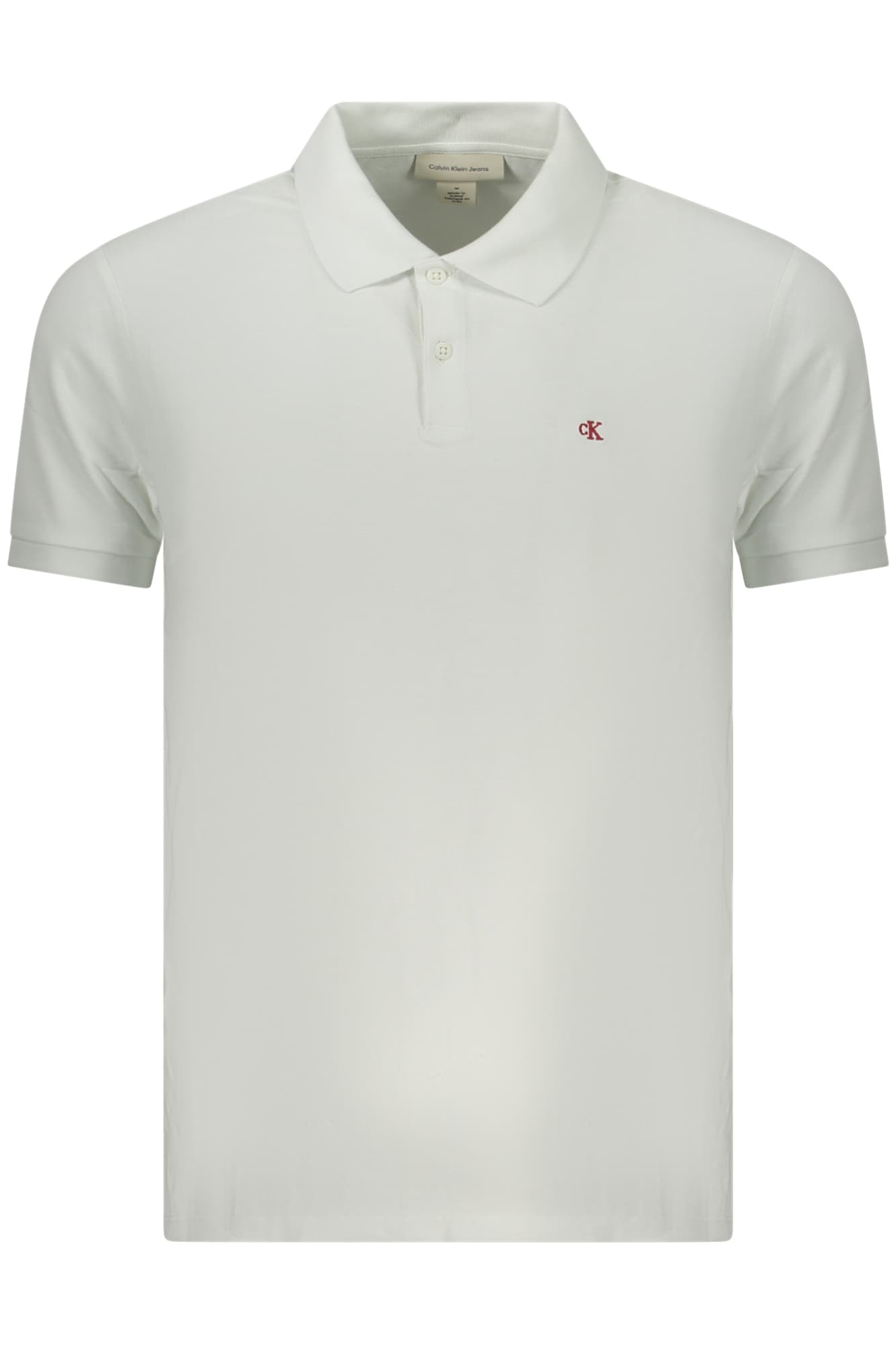 CALVIN KLEIN POLO MANICHE CORTE UOMO BIANCO - Immagine 1
