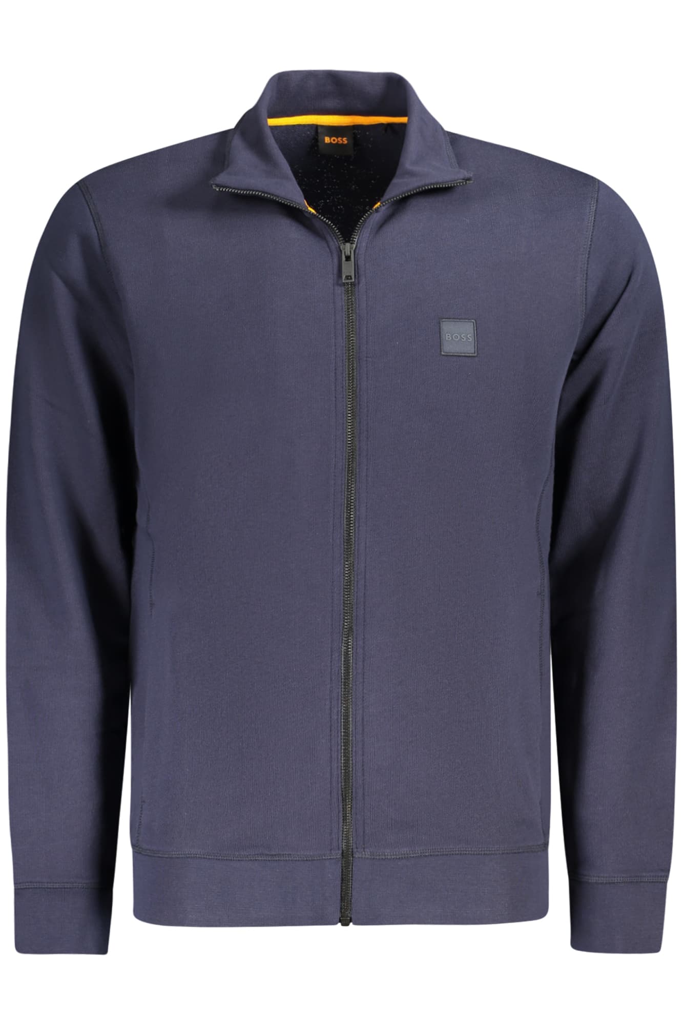 BOSS FELPA CON ZIP UOMO BLU - Immagine 1