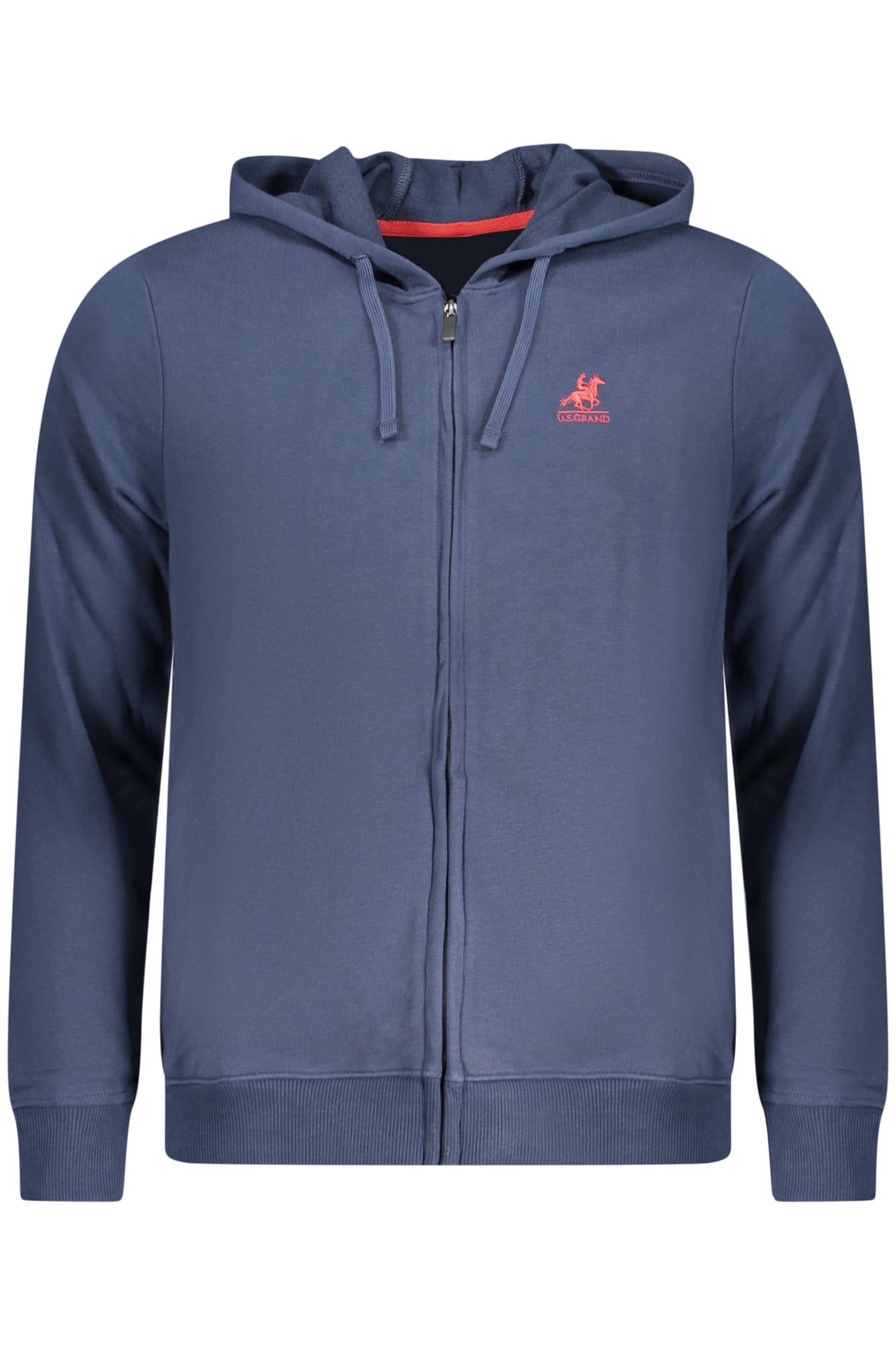 U.S. GRAND FELPA CON ZIP UOMO BLU - Immagine 1