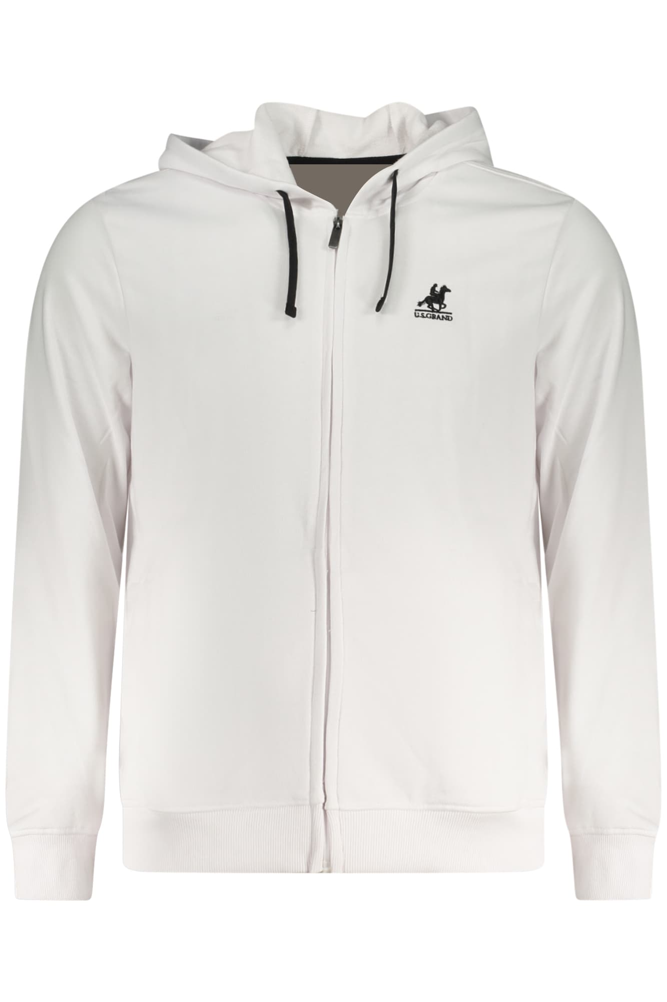 U.S. GRAND FELPA CON ZIP UOMO BIANCO - Immagine 1