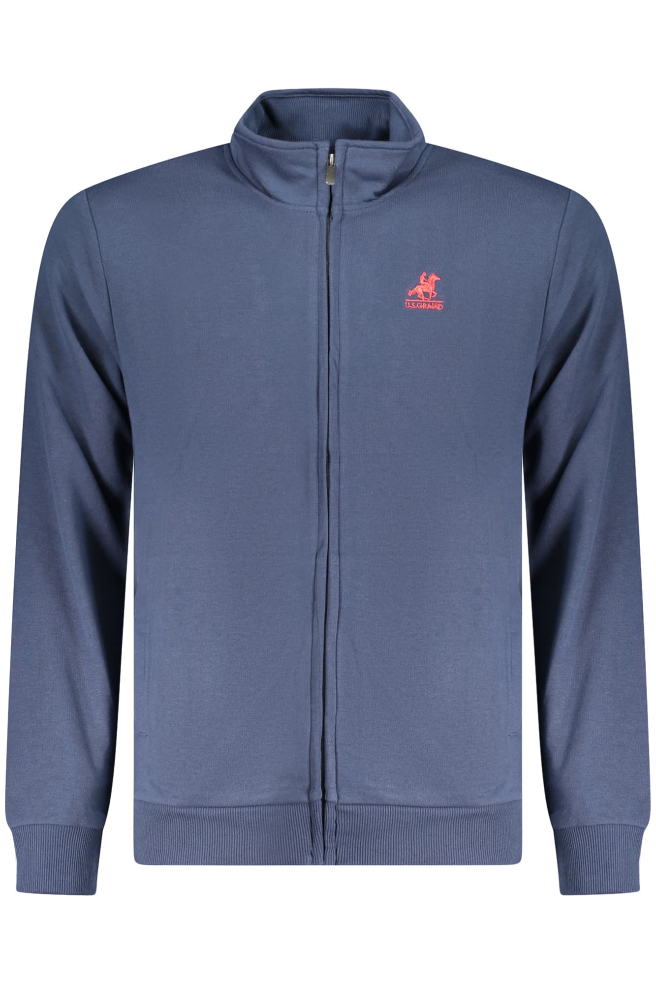 U.S. GRAND FELPA CON ZIP UOMO BLU - Immagine 1