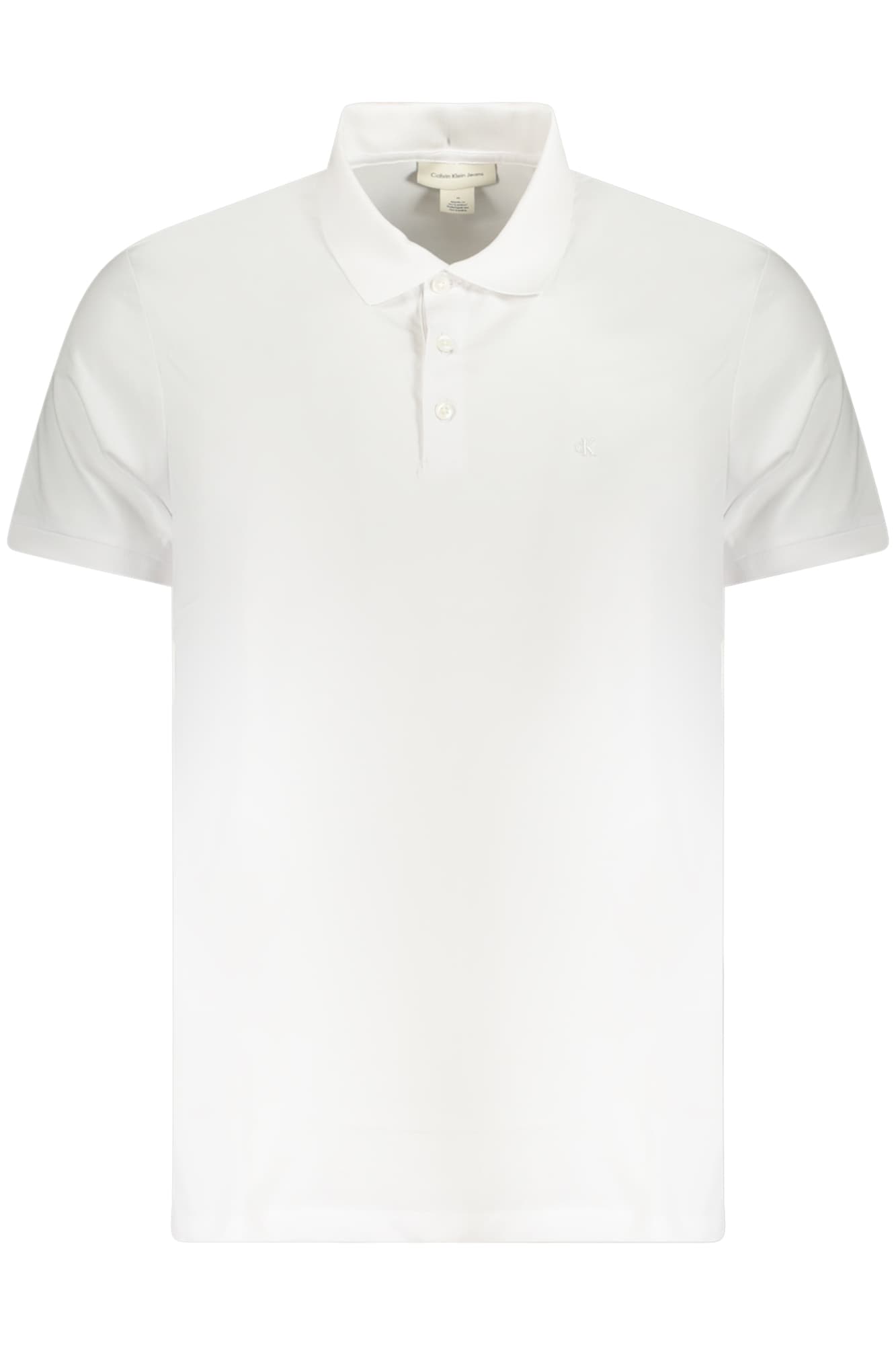 CALVIN KLEIN POLO MANICHE CORTE UOMO BIANCO - Immagine principale