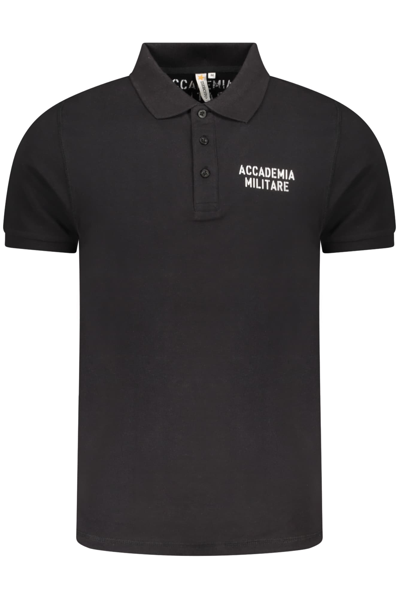 ACCADEMIA MILITARE POLO MANICHE CORTE UOMO NERO - Immagine 1